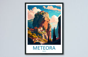 Meteora Travel Print