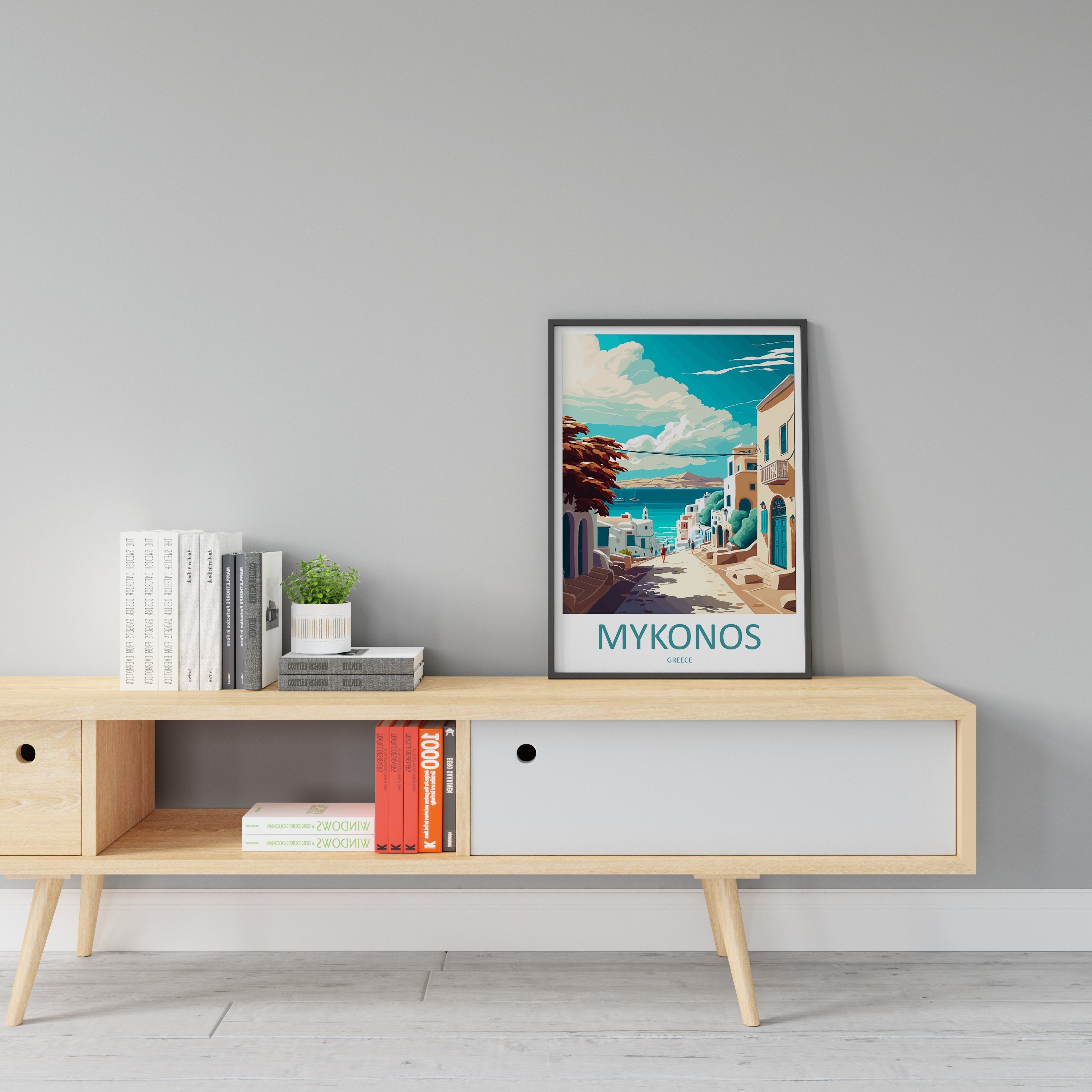 Mykonos Travel Print