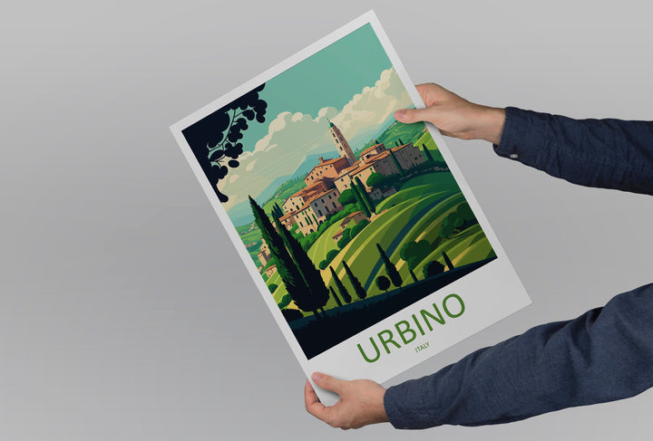 Urbino Travel Print Wall Art Urbino Wall Hanging Home Décor Urbino Gift Art Lovers Italy Art Lover Gift Urbino Print Urbino Italy Wall Print