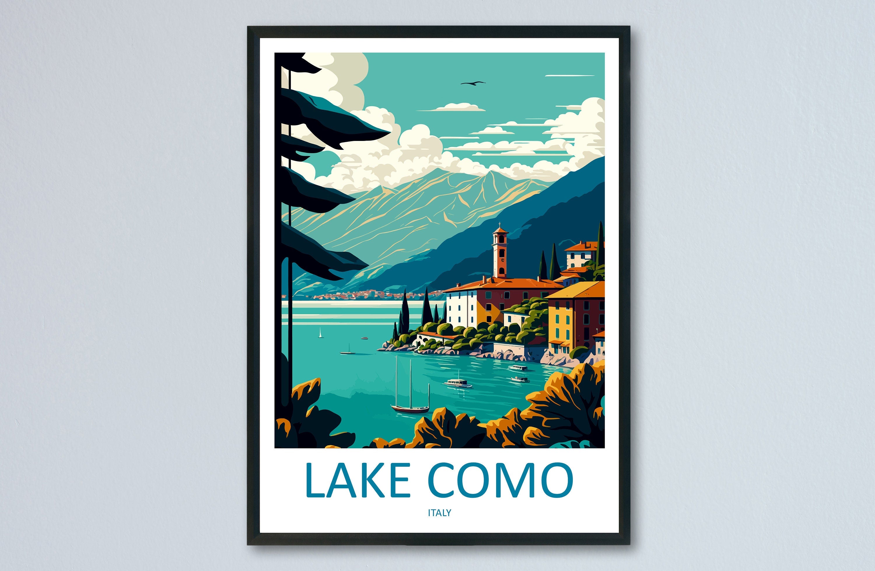 Lake Como Travel Print