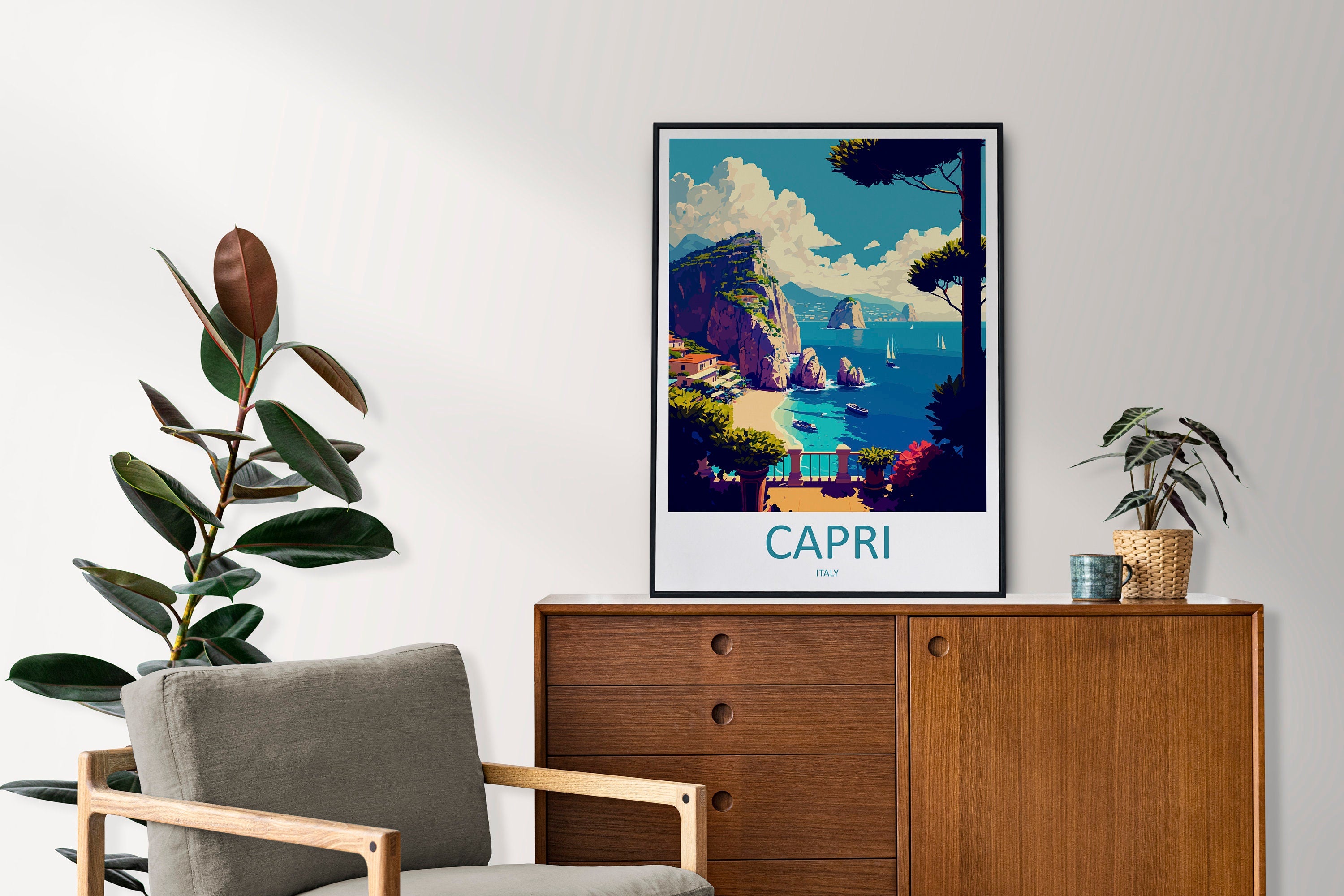 Capri Travel Print