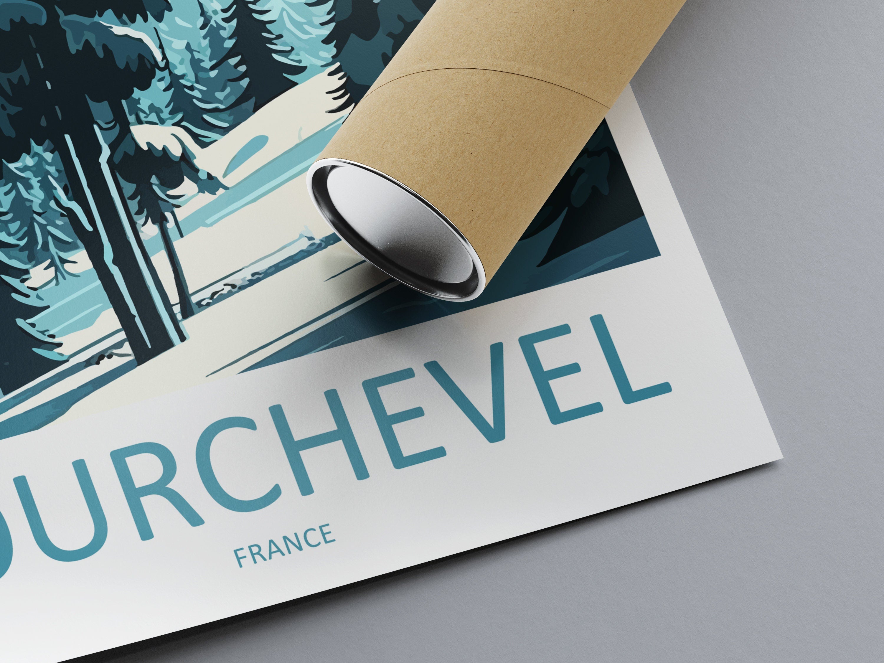 Courchevel Travel Print