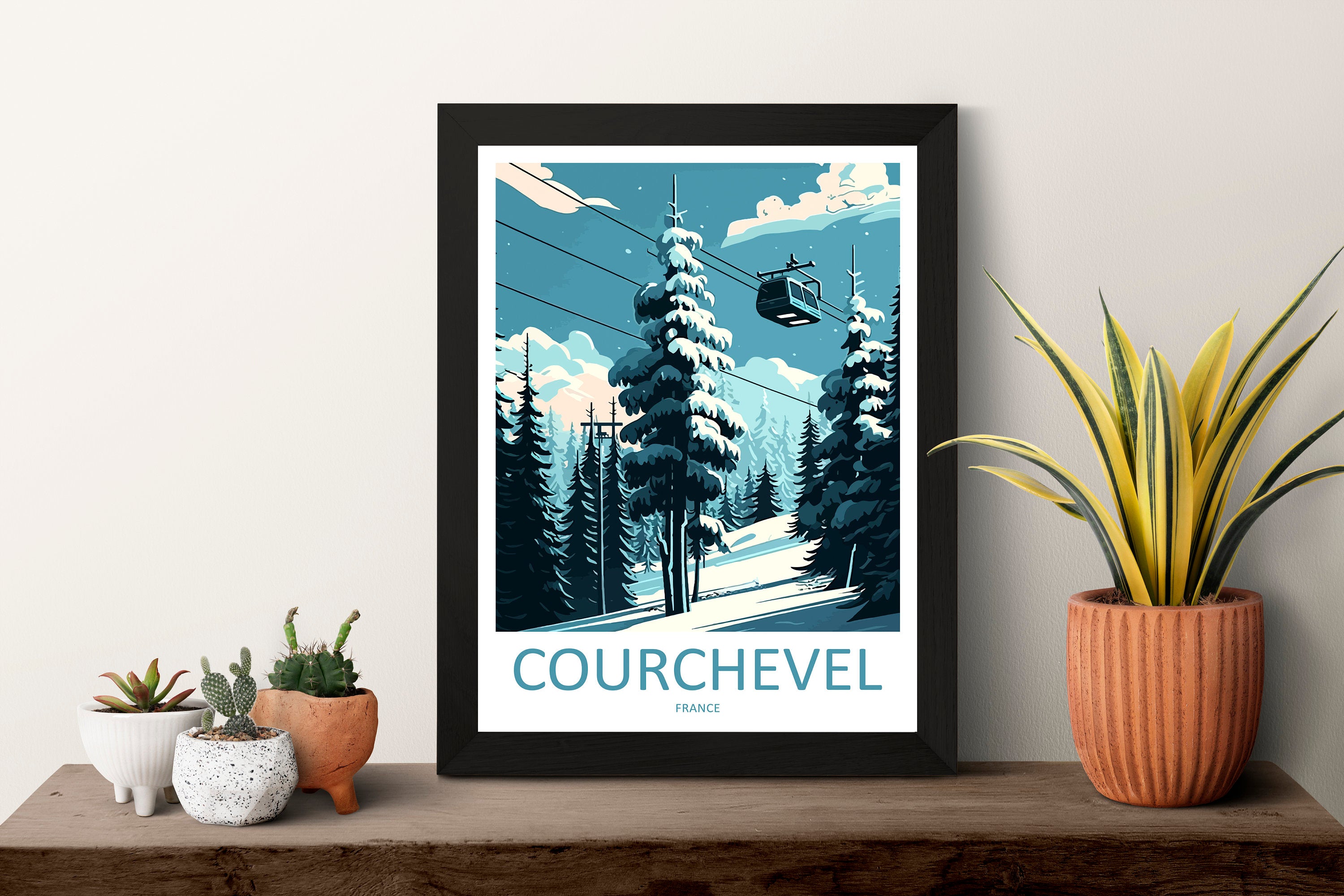 Courchevel Travel Print