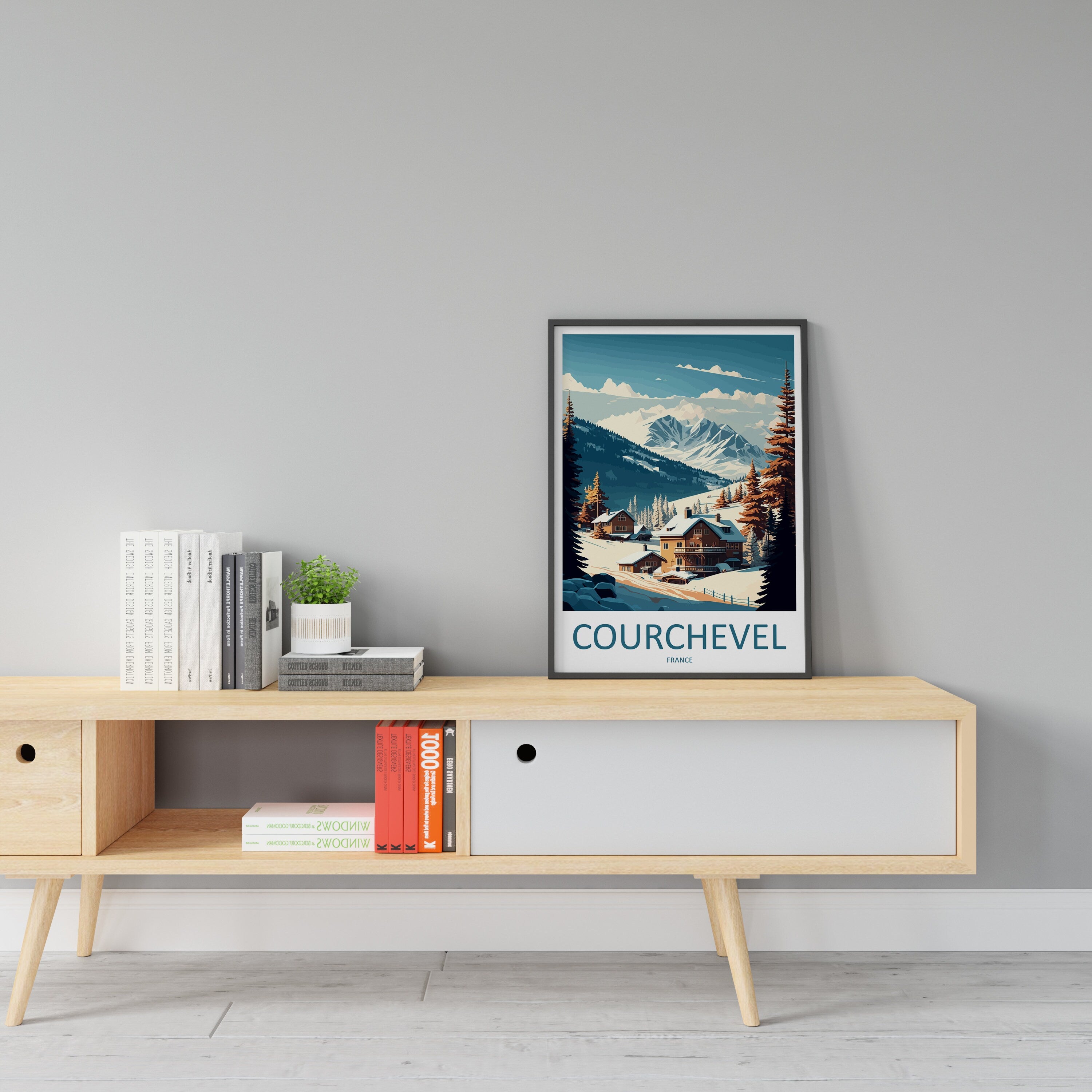 Courchevel Travel Print