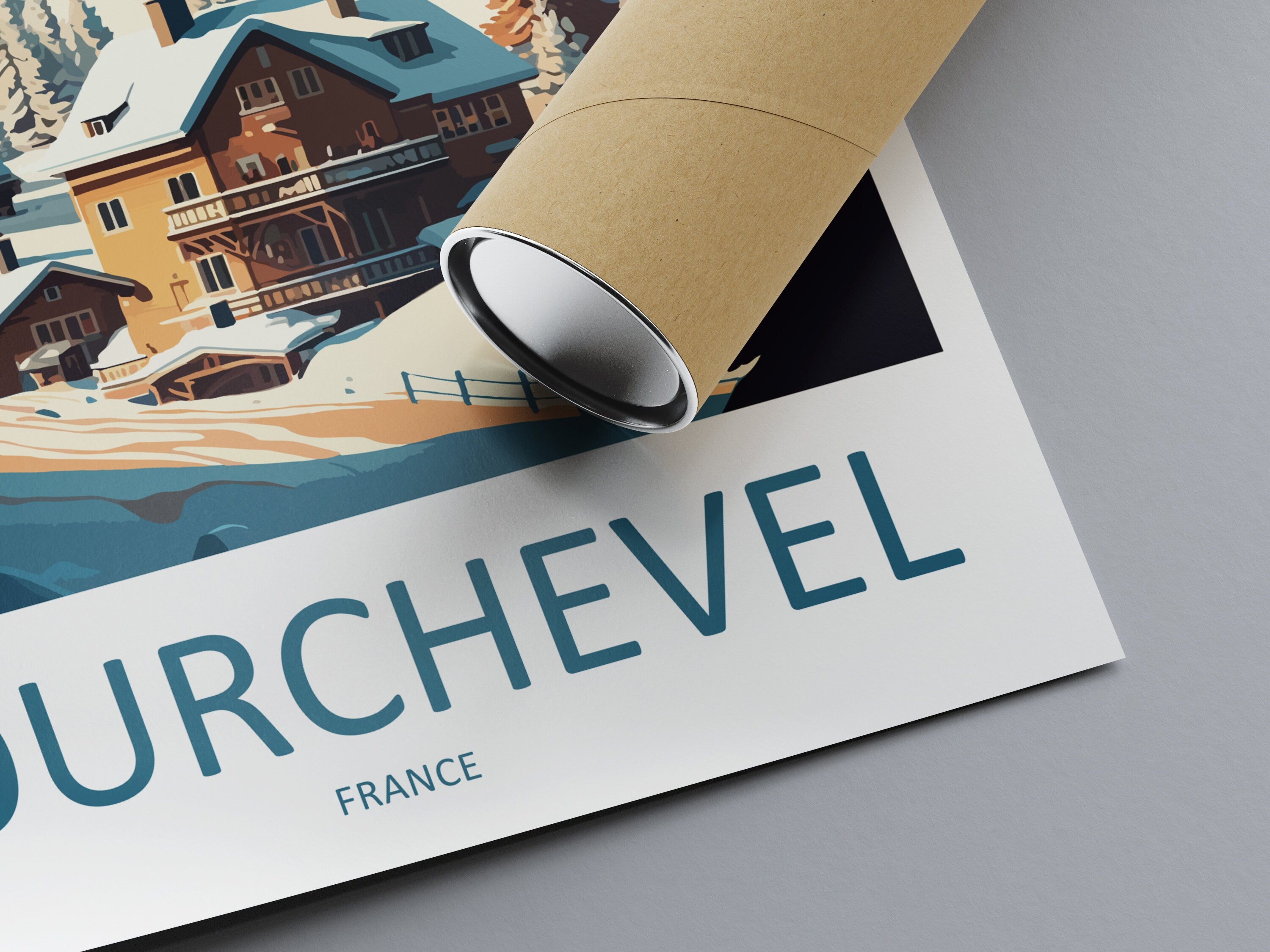 Courchevel Travel Print