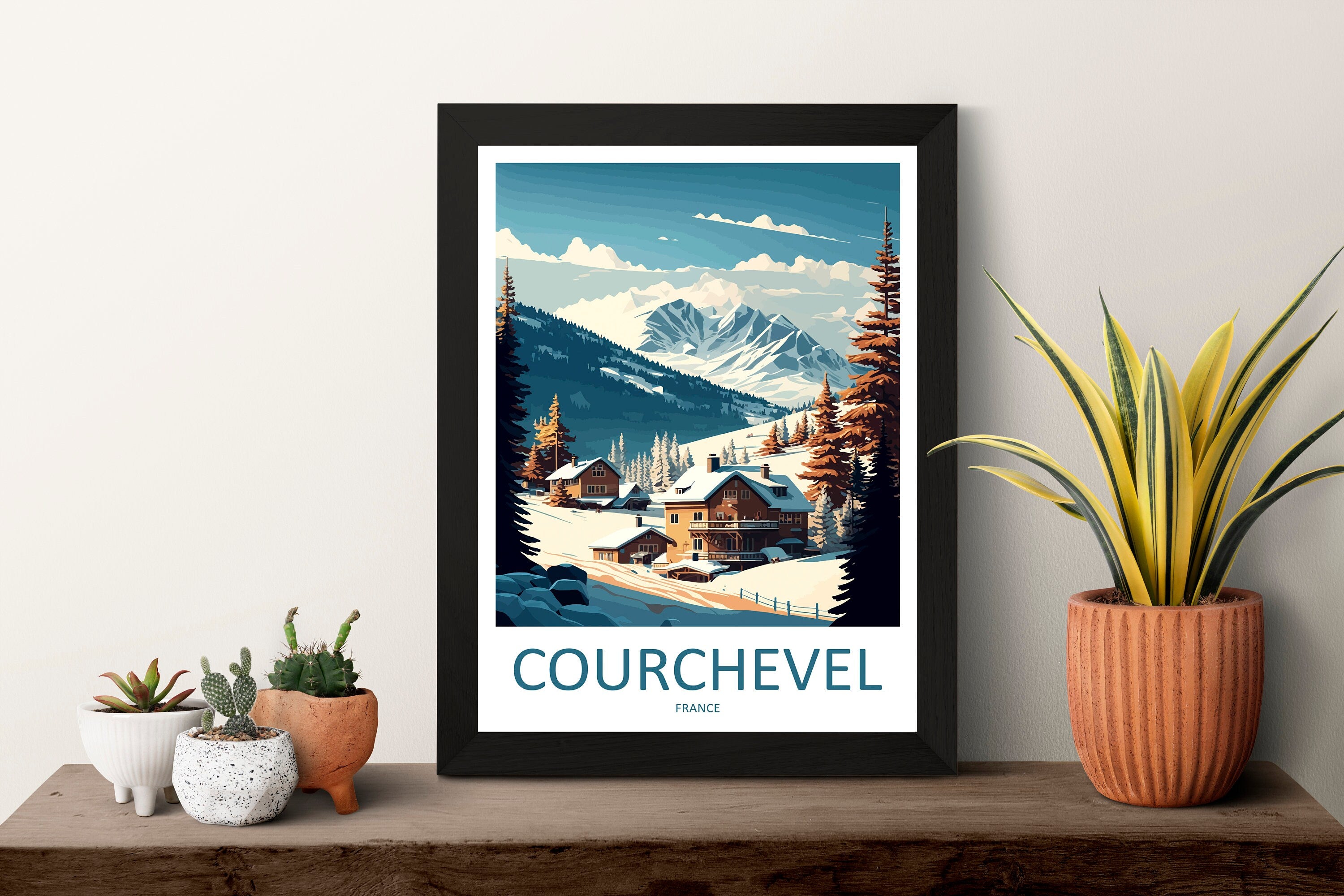 Courchevel Travel Print