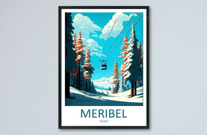 Meribel Travel Print