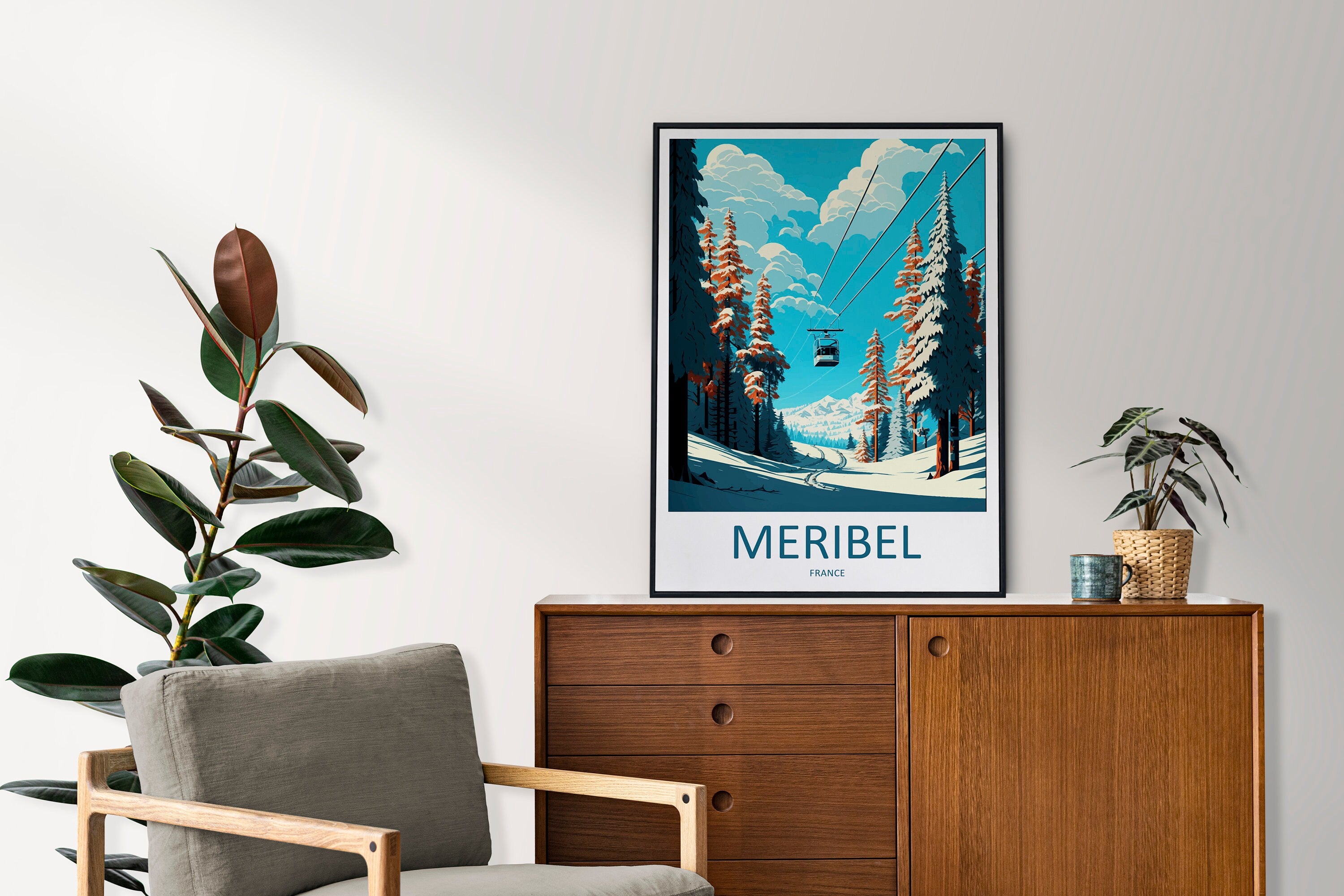 Meribel Travel Print