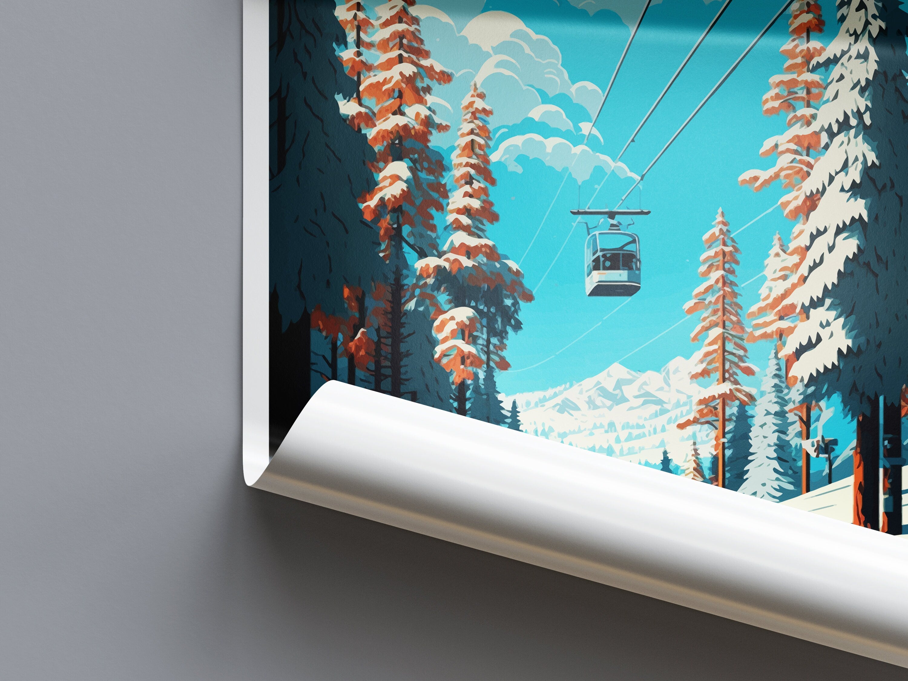 Meribel Travel Print