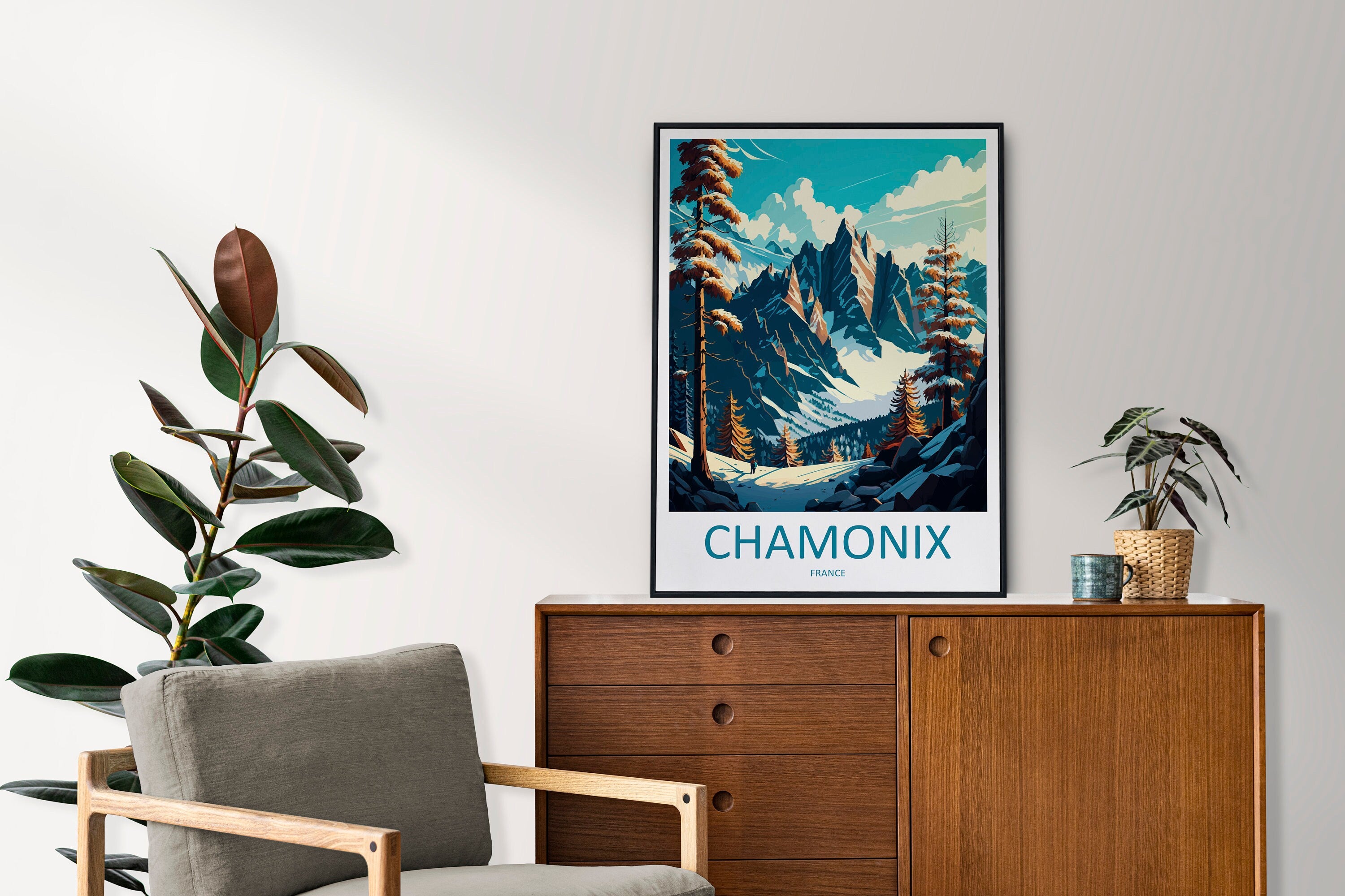 Chamonix Travel Print