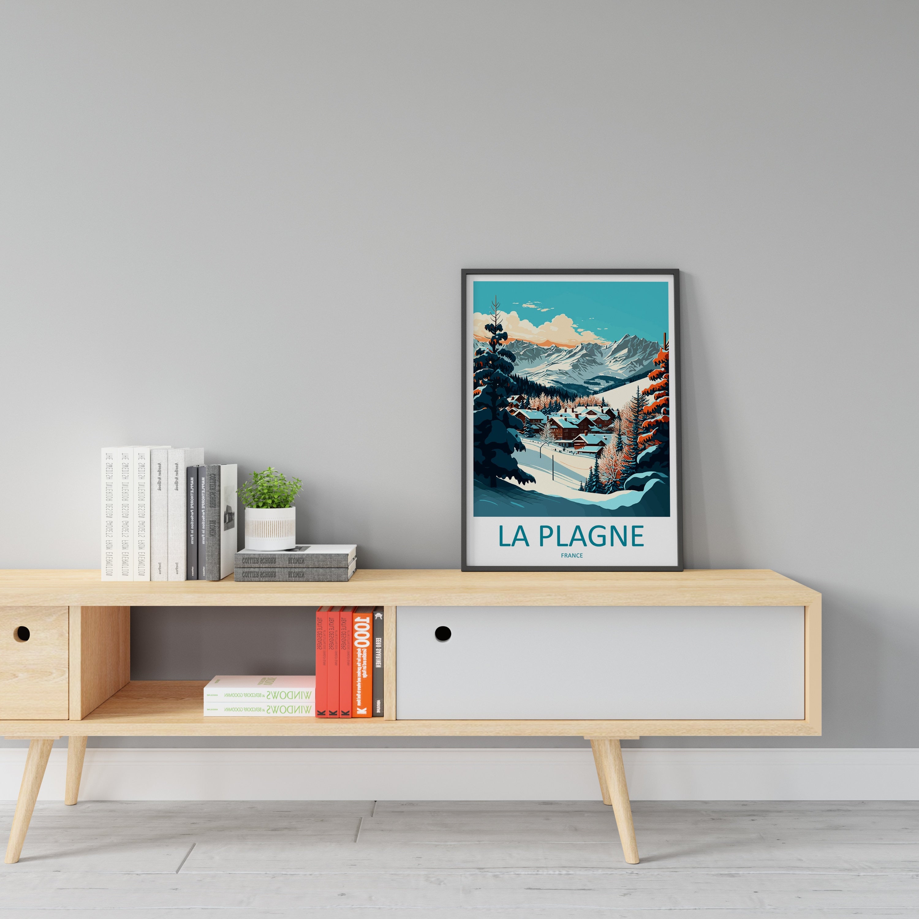 La Plagne Travel Print