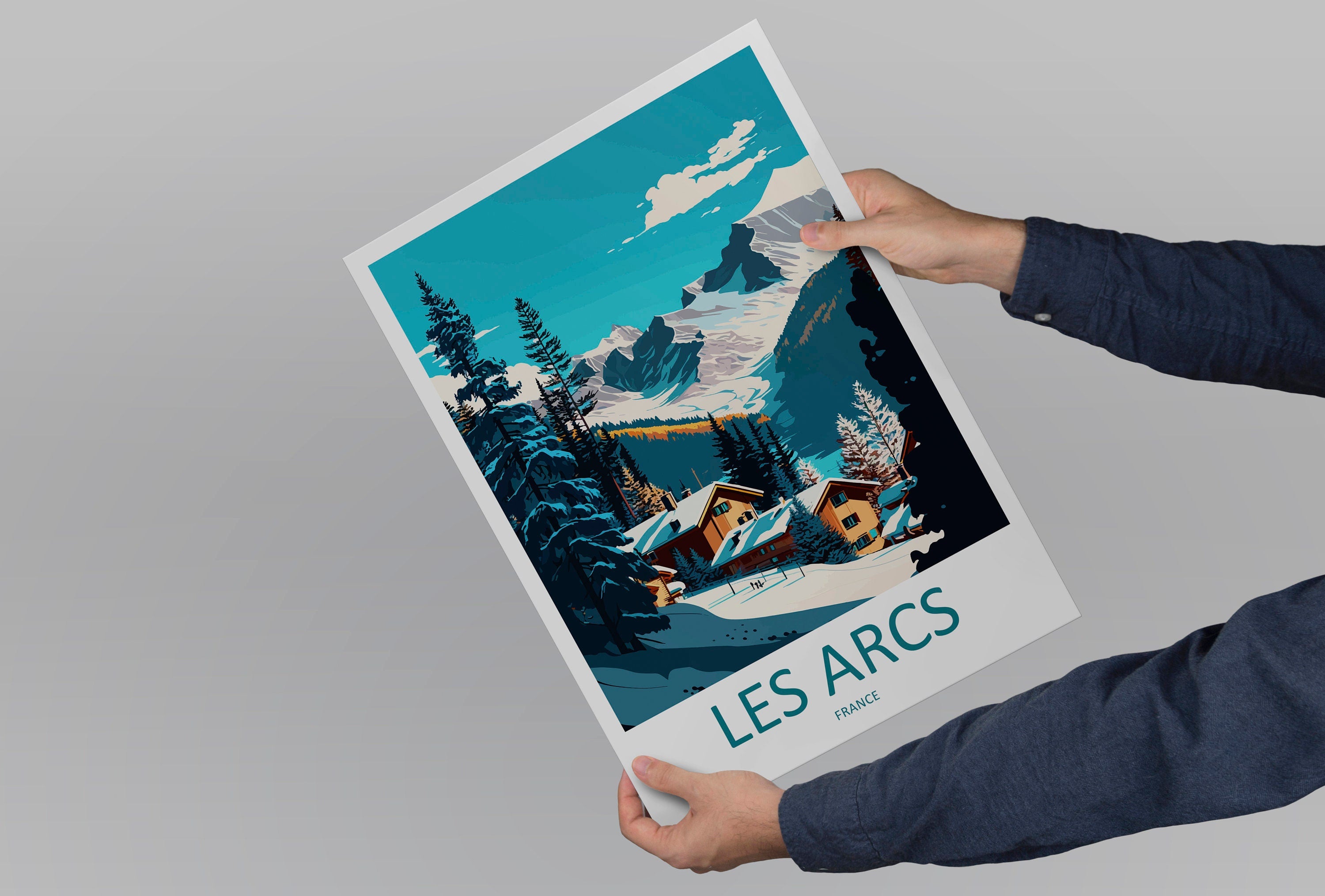 Les Arcs Travel Print