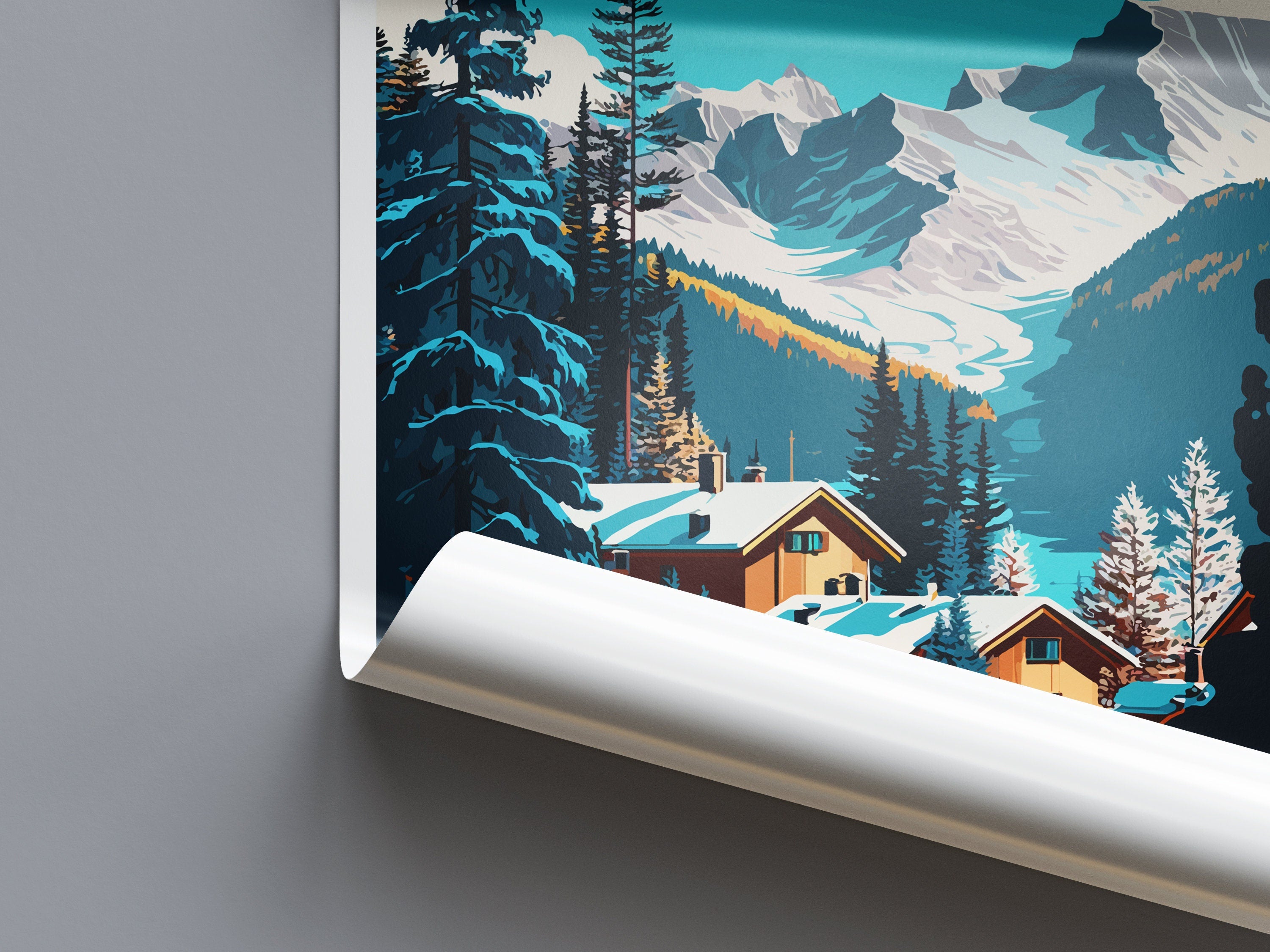 Les Arcs Travel Print