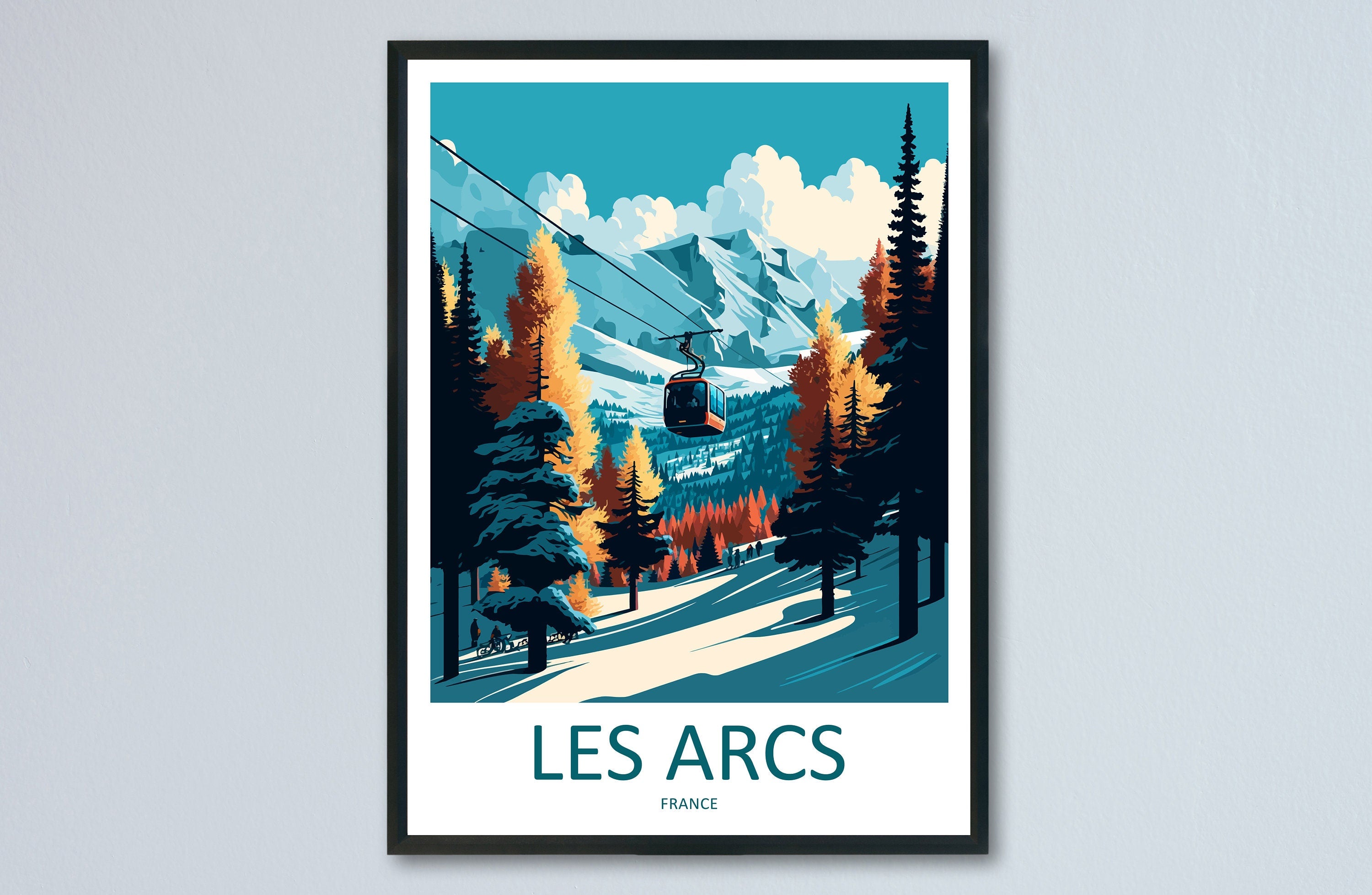 Les Arcs Travel Print