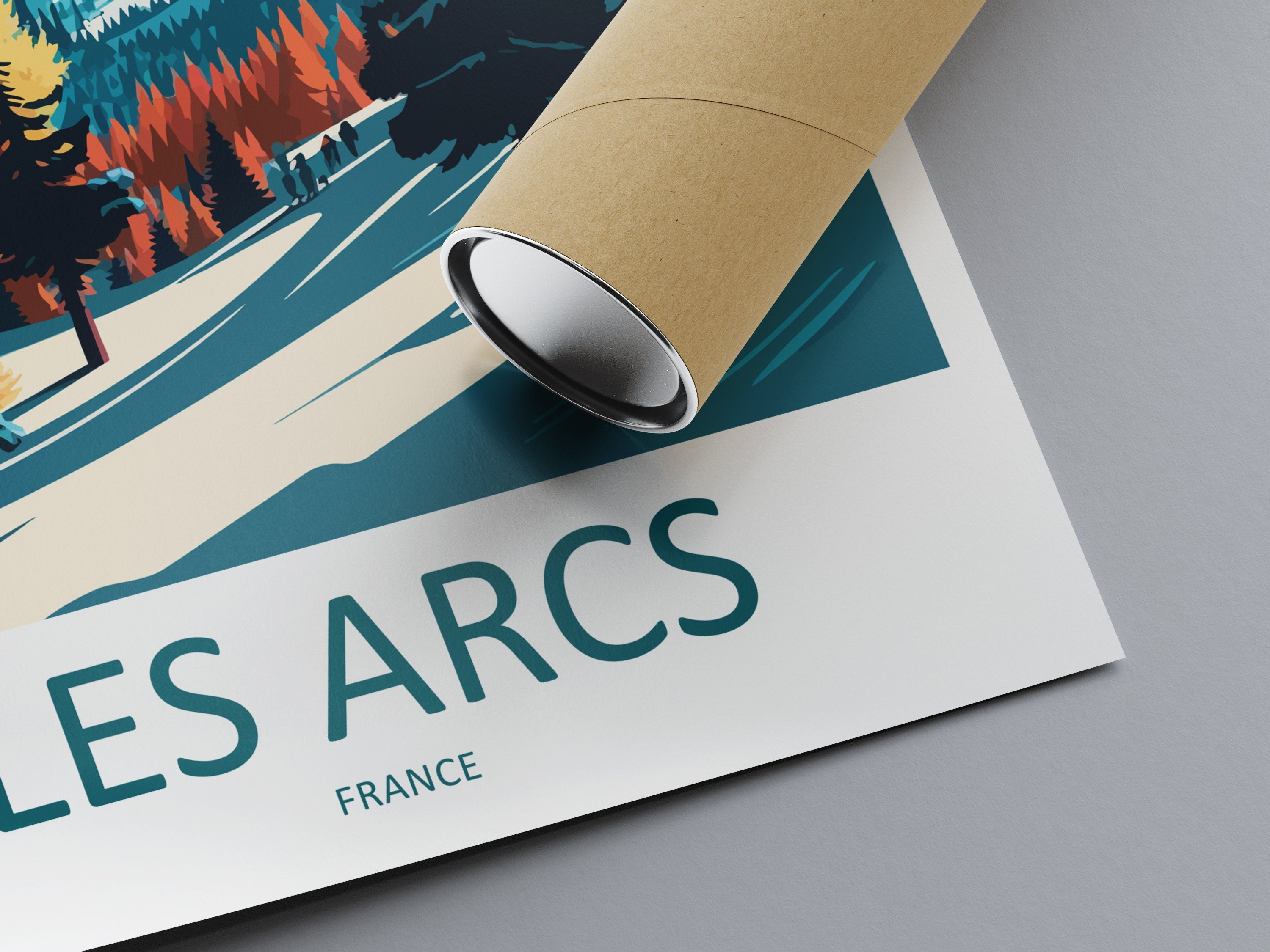 Les Arcs Travel Print