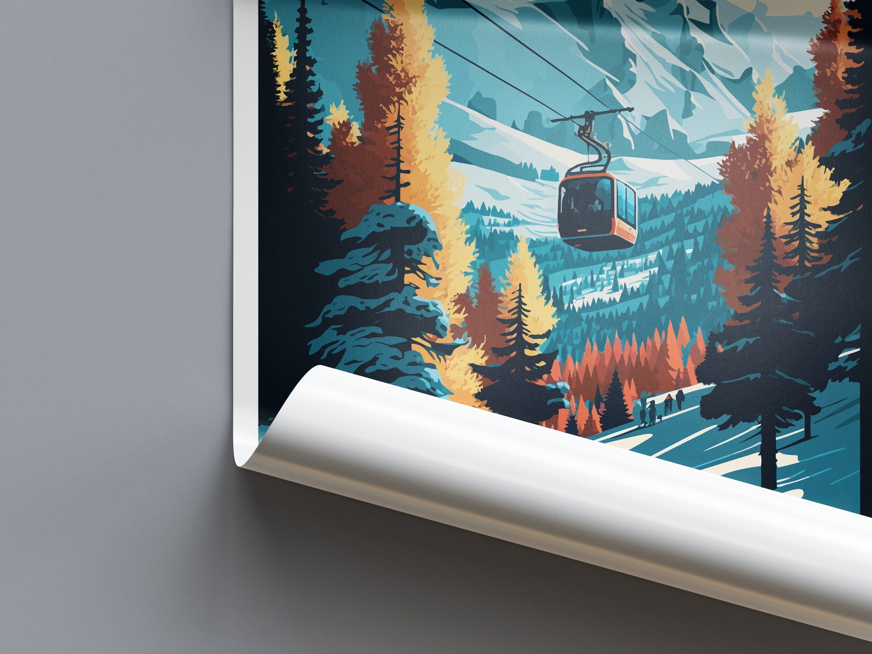 Les Arcs Travel Print