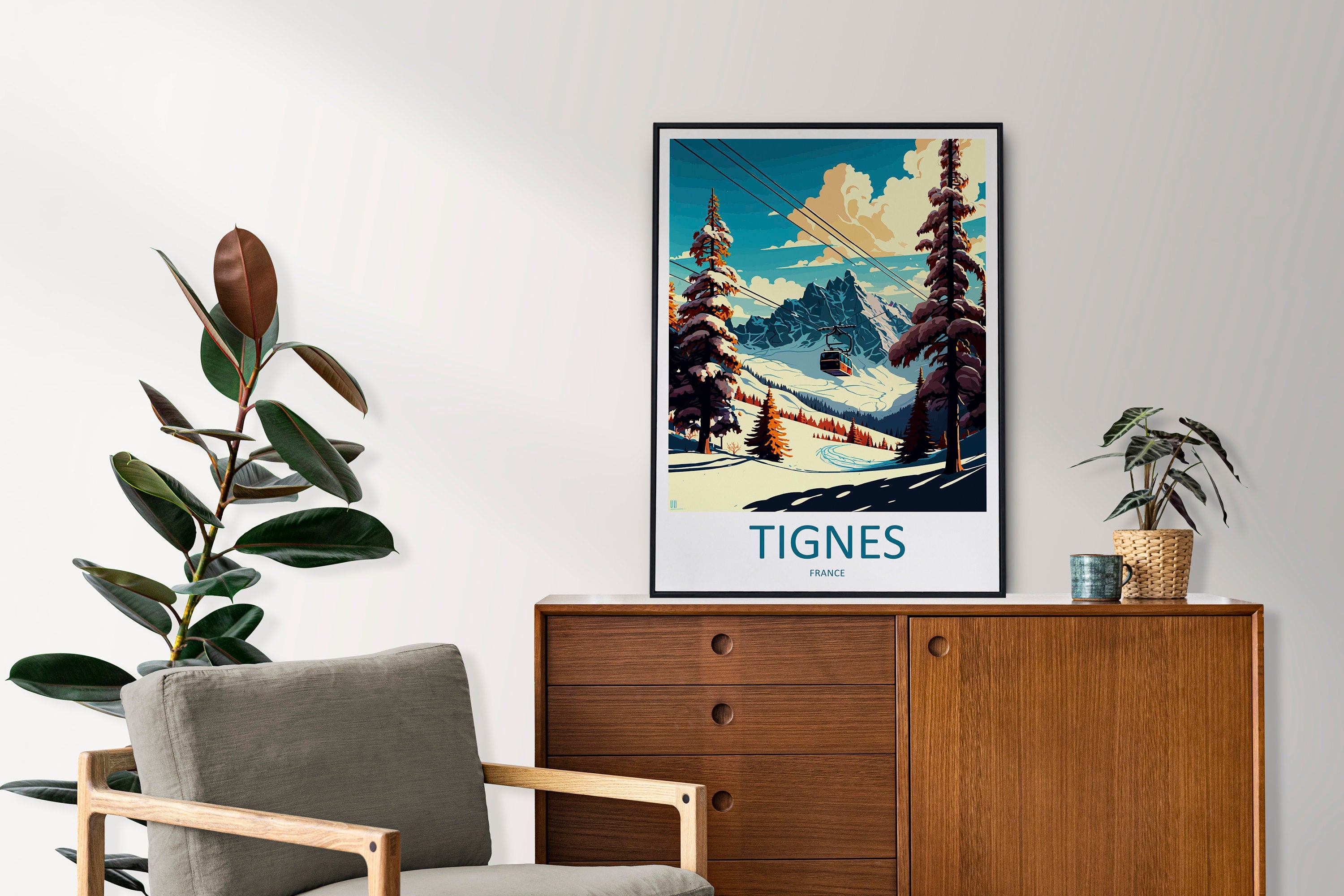 Tignes Travel Print