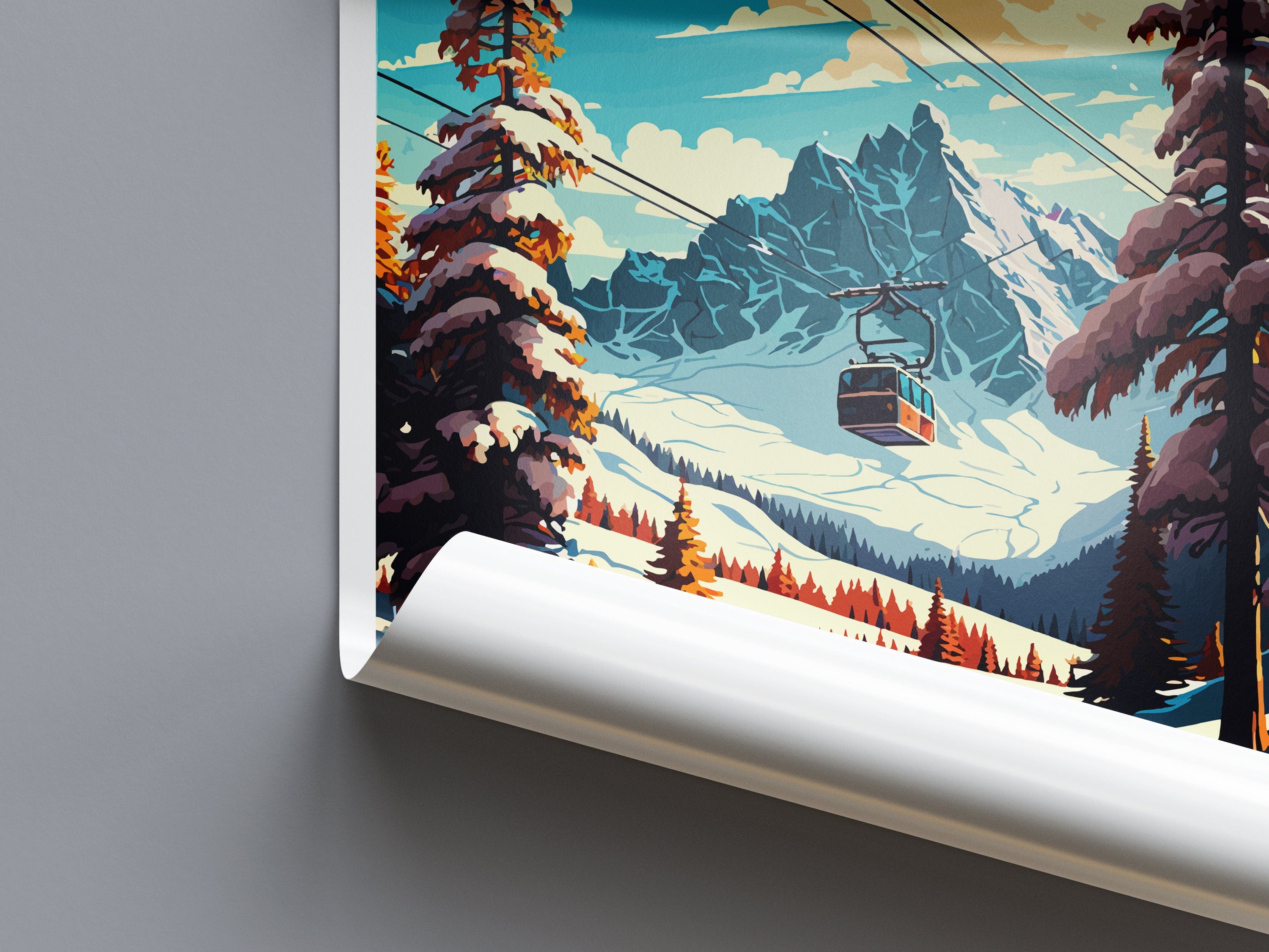 Tignes Travel Print