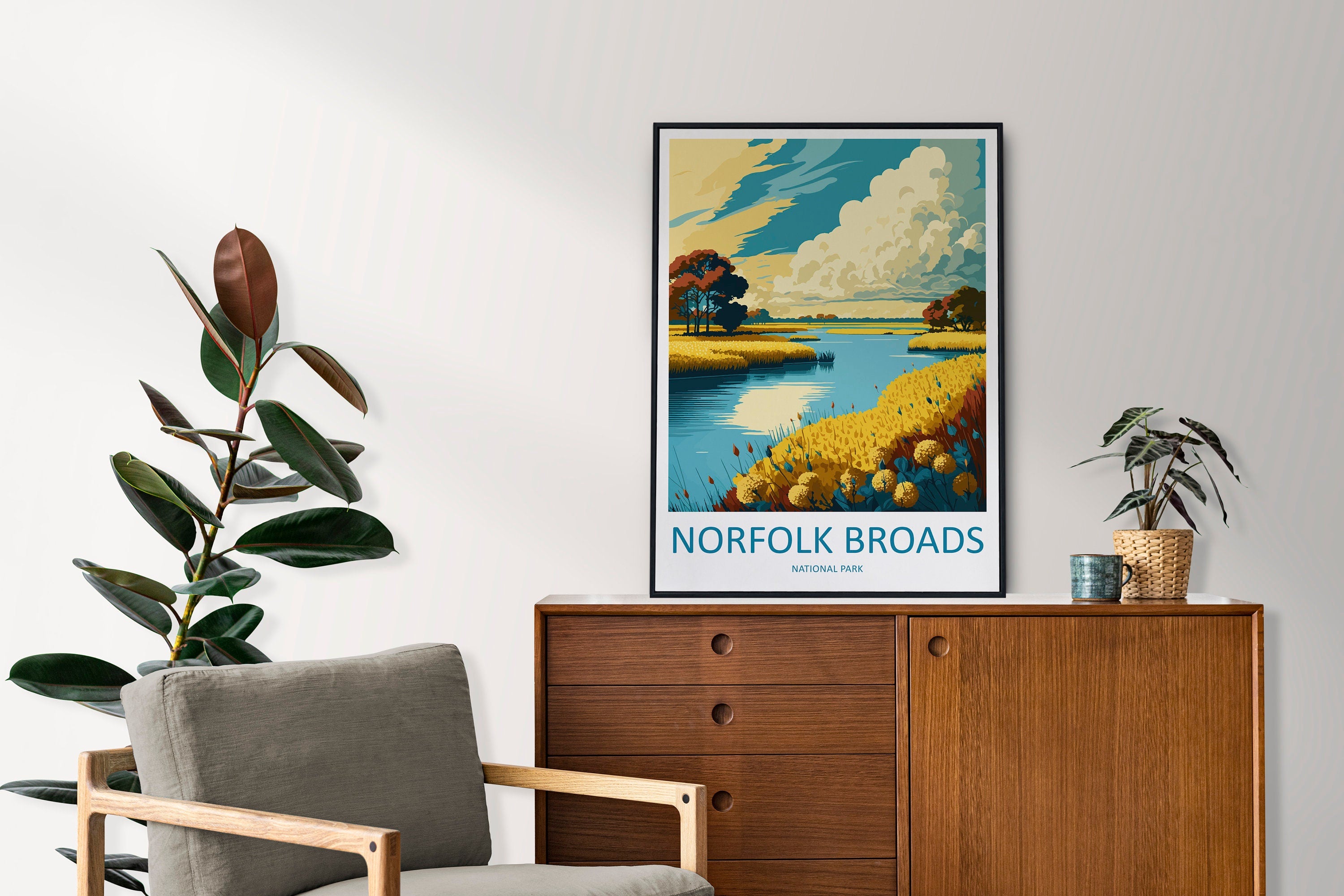 Norfolk Broads Travel Print