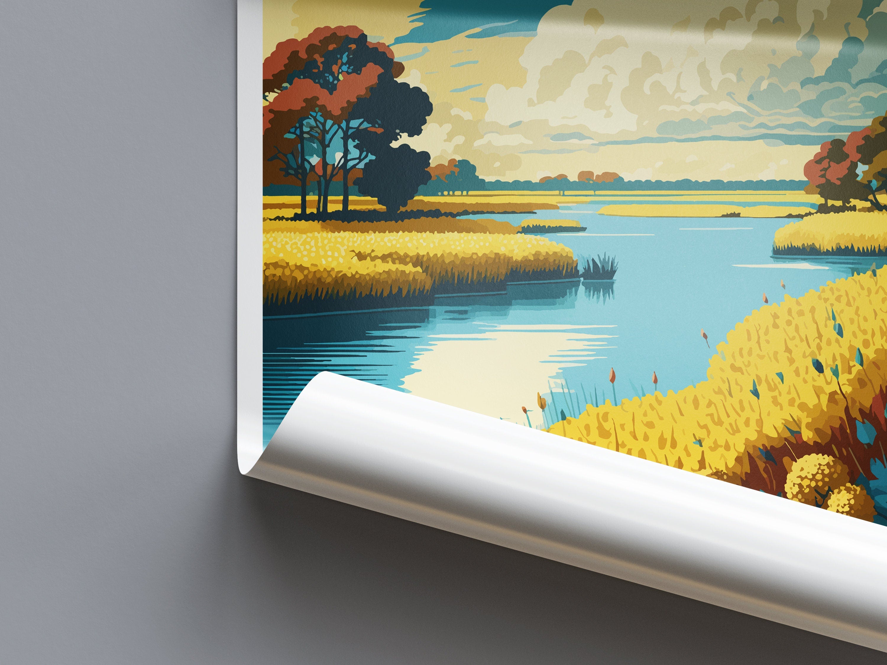 Norfolk Broads Travel Print