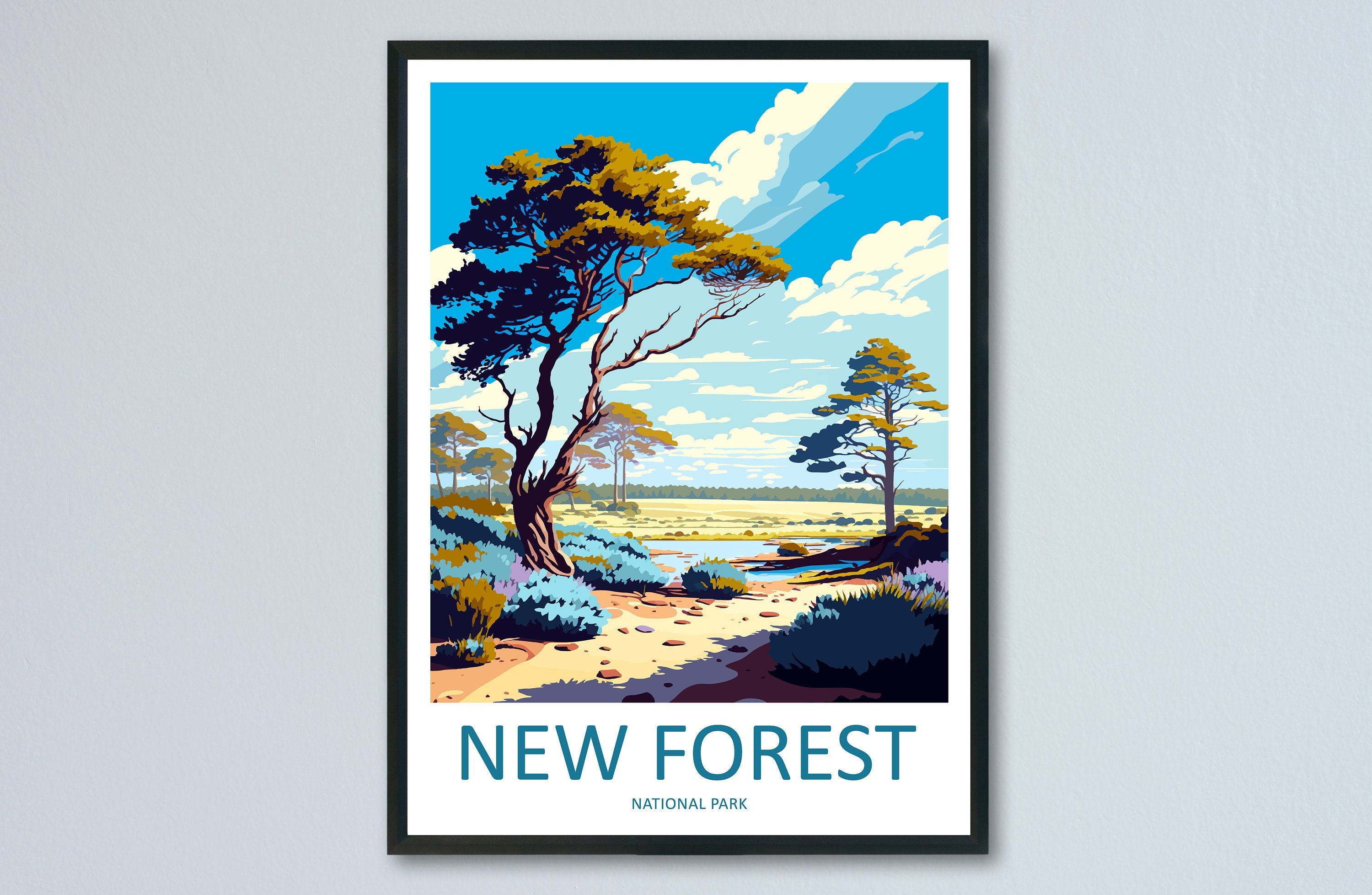 New Forest Travel Print