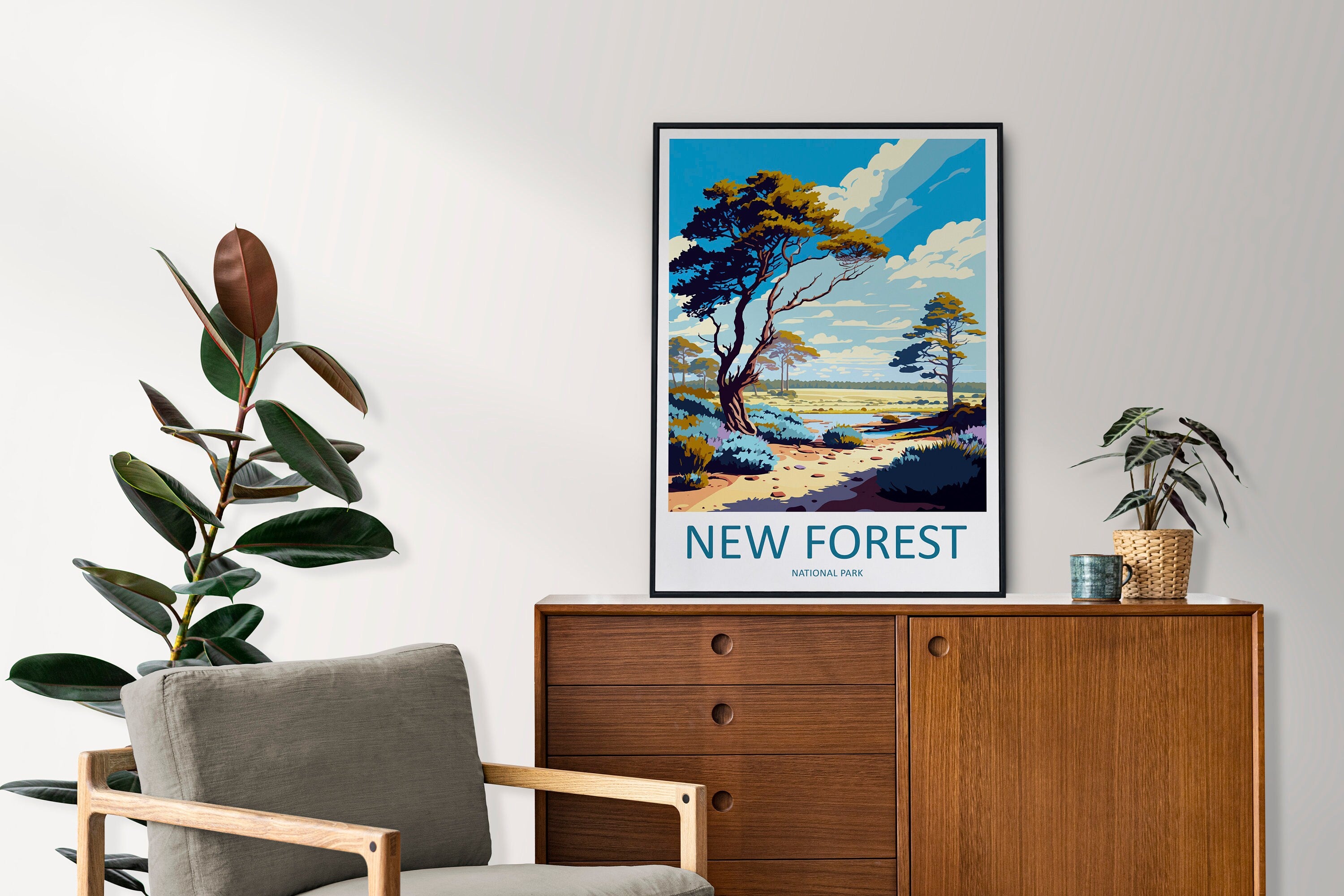 New Forest Travel Print