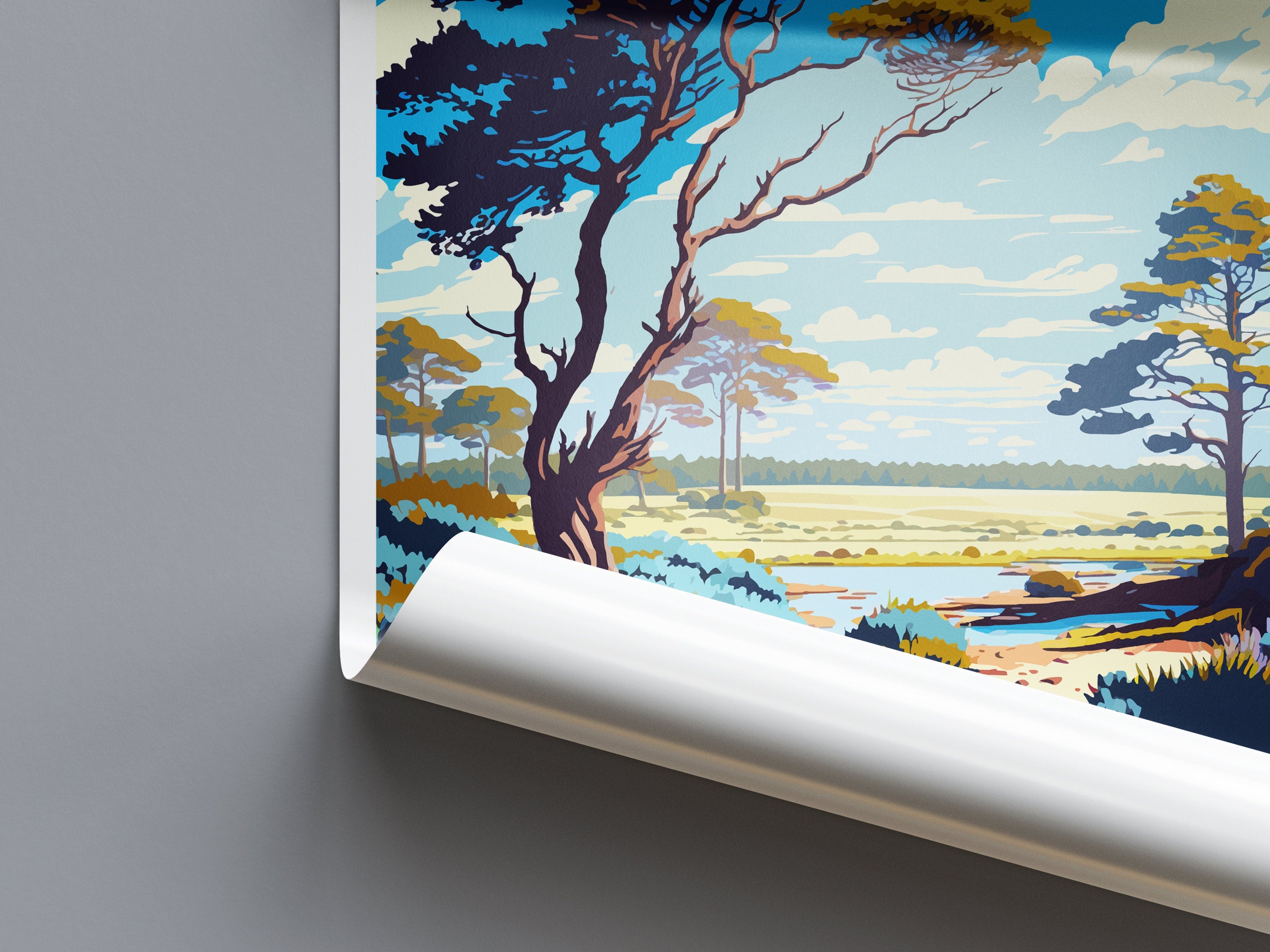 New Forest Travel Print