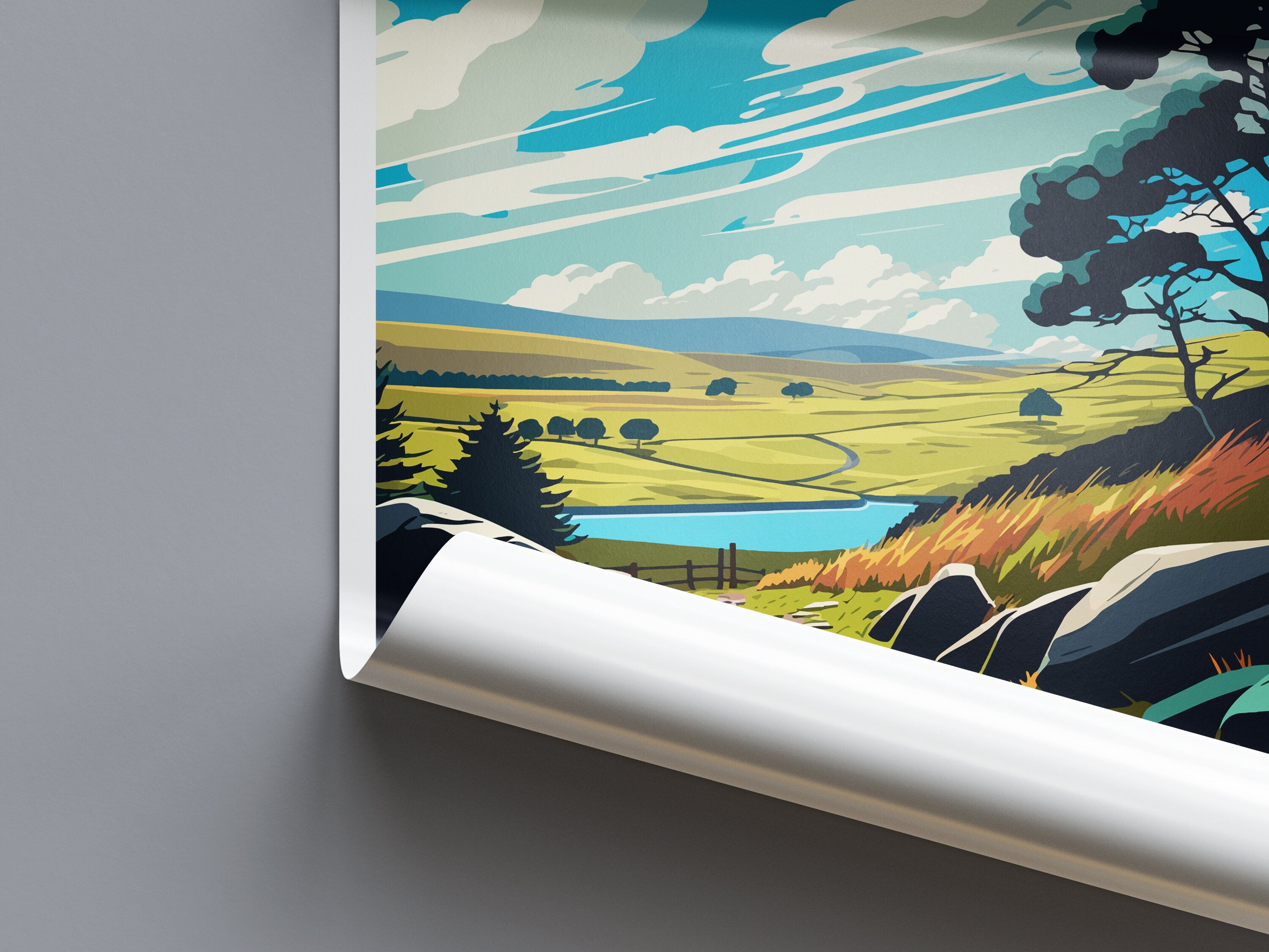 Northumberland Travel Print