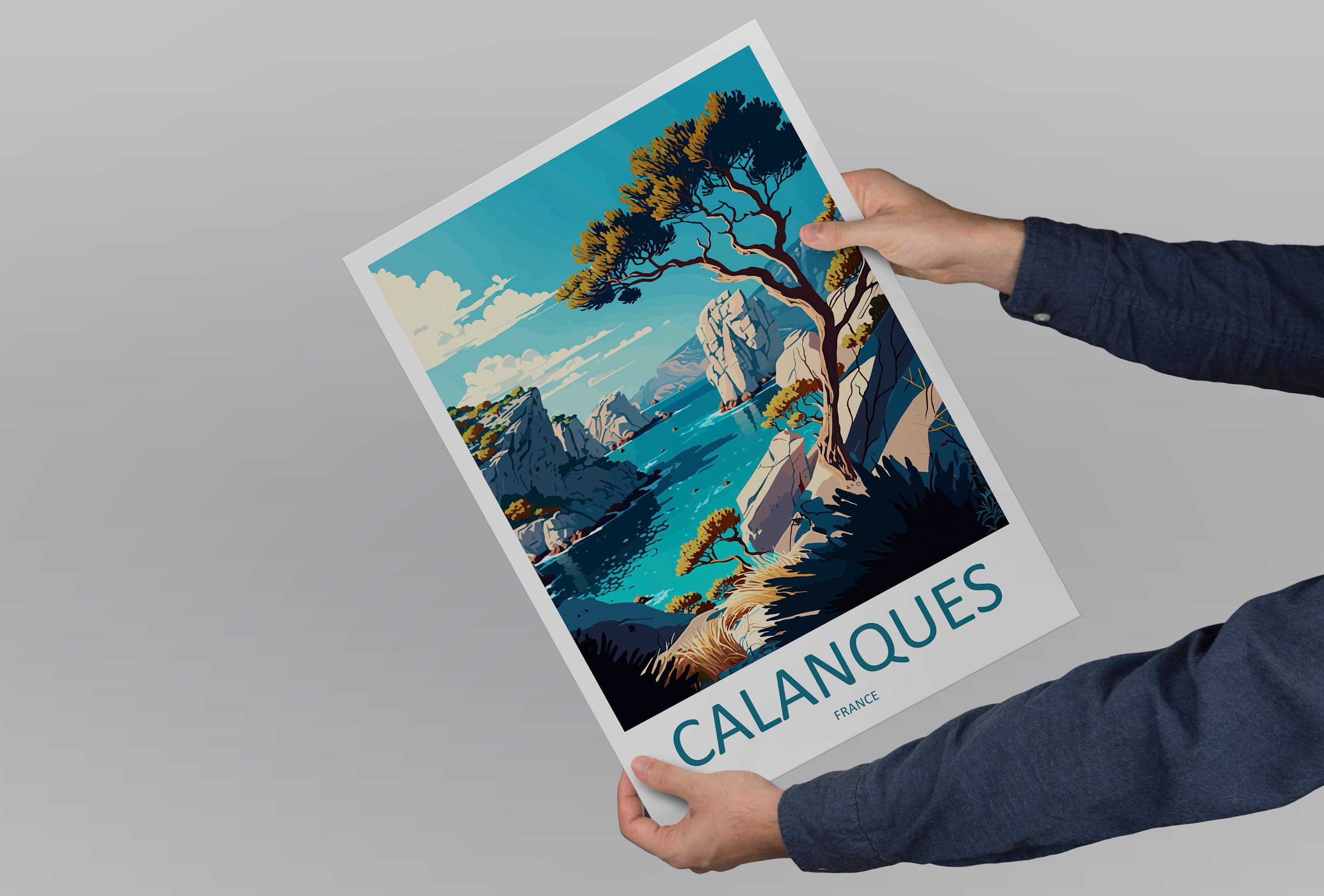 Calanques Travel Print