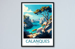 Calanques Travel Print