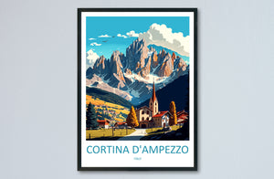 Cortina d'ampezzo Travel Print