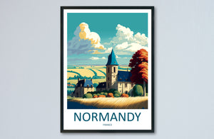 Normandy Travel Print