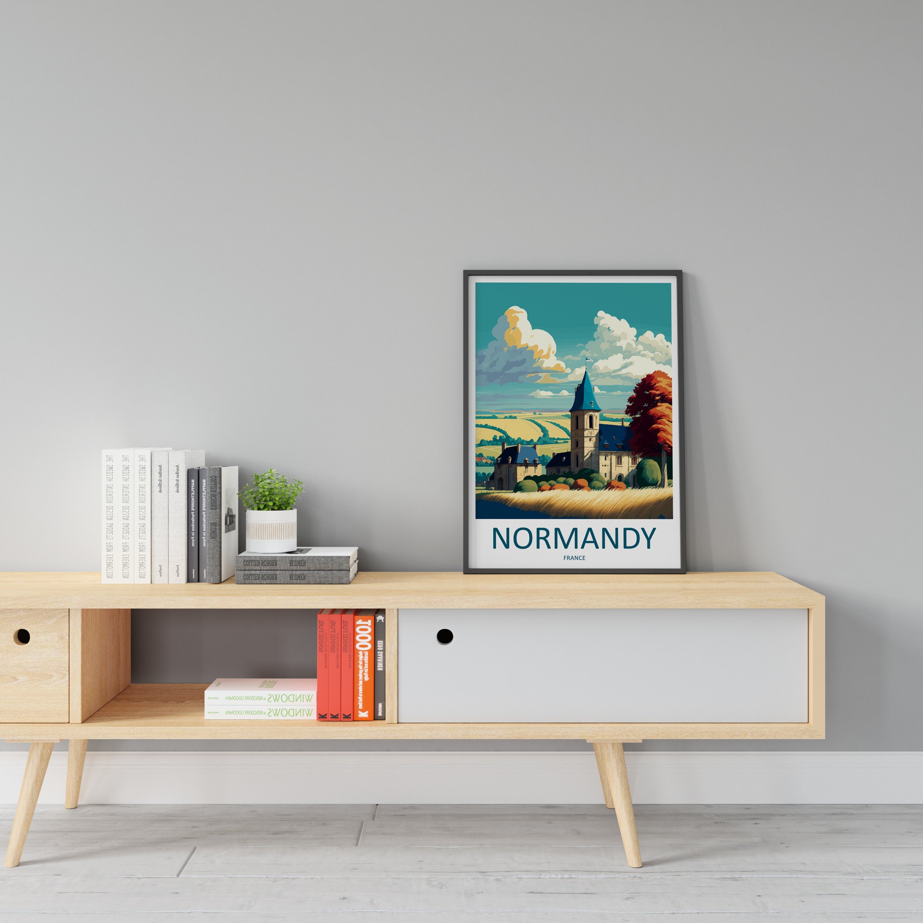 Normandy Travel Print