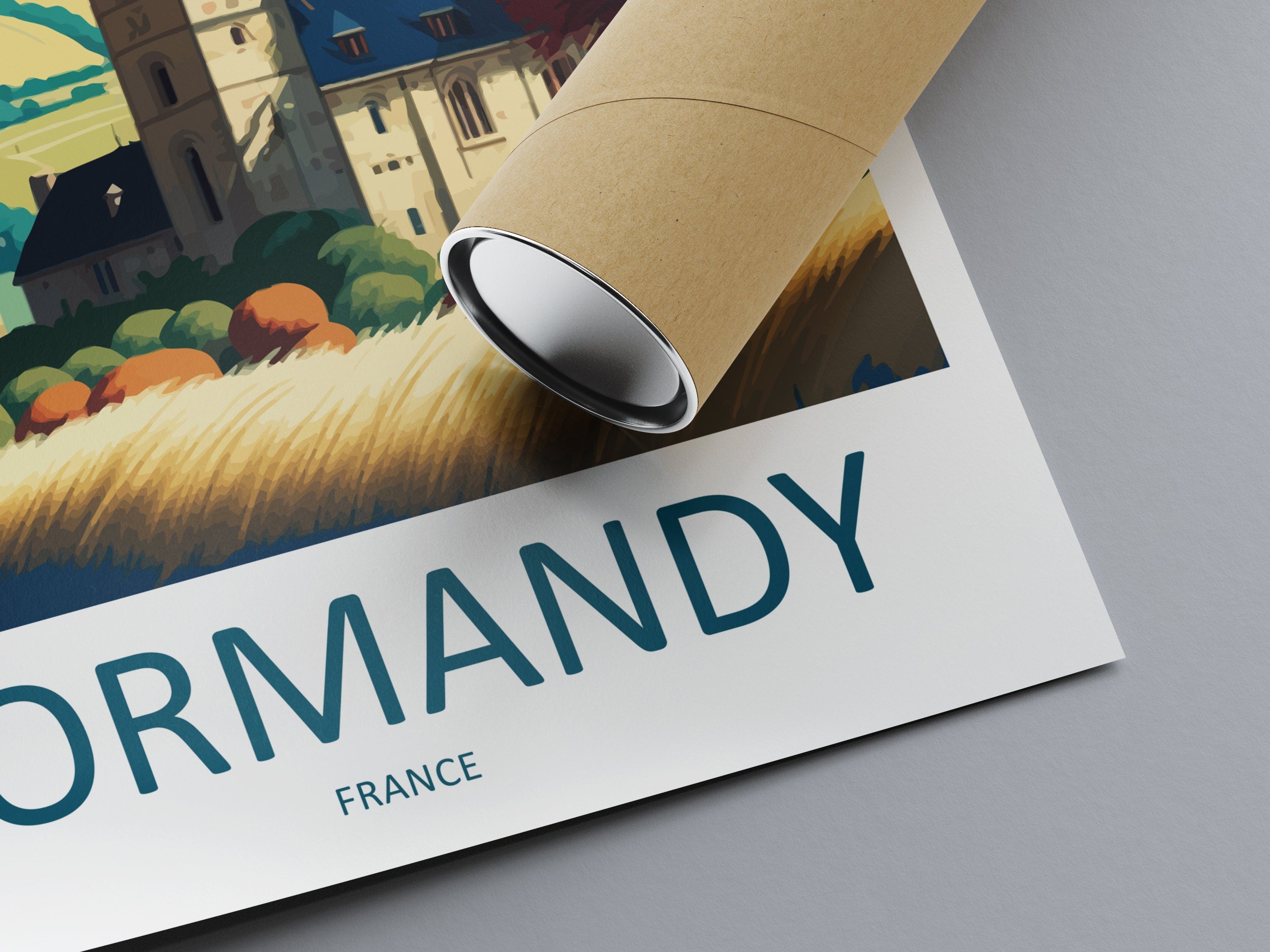 Normandy Travel Print