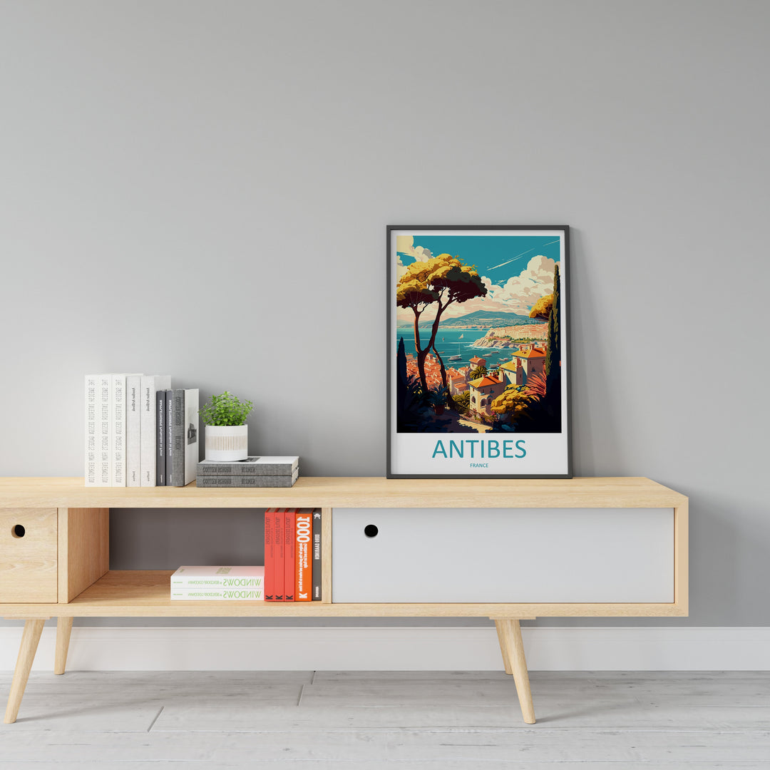 Antibes Travel Print Wall Art Antibes Wall Hanging Home Décor Antibes Gift Art Lovers France Art Lover Gift Antibes Print France Artwork