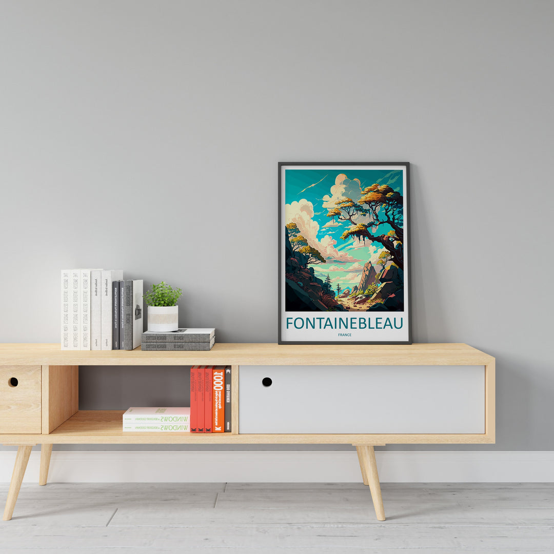Fontainebleau Travel Print Wall Art Fontainebleau Wall Hanging Home Décor Fontainebleau Gift Art Lovers France Art Lover Gift Fontainebleau