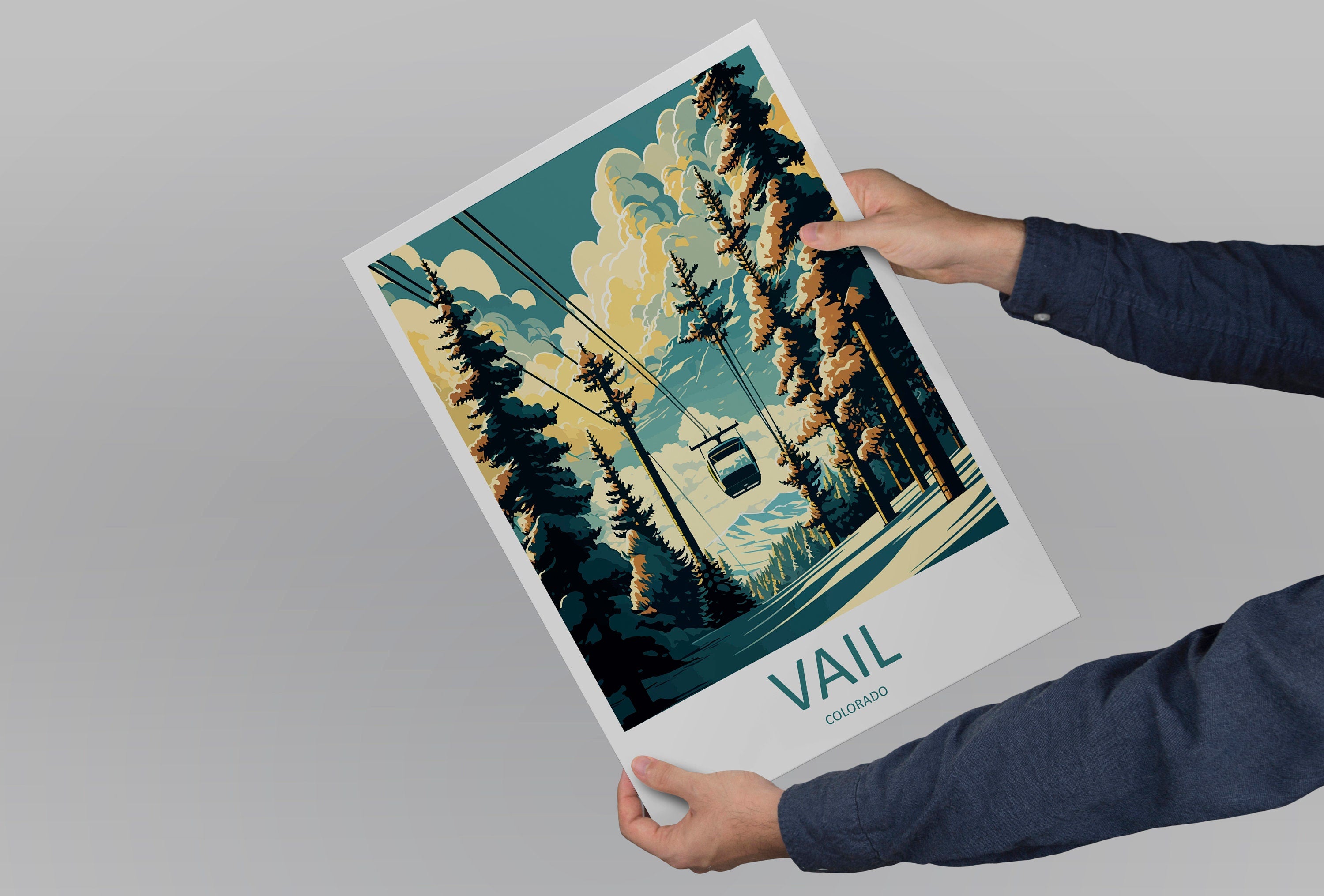 Vail Ski Resort Travel Print