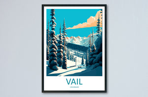 Vail Ski Resort Travel Print