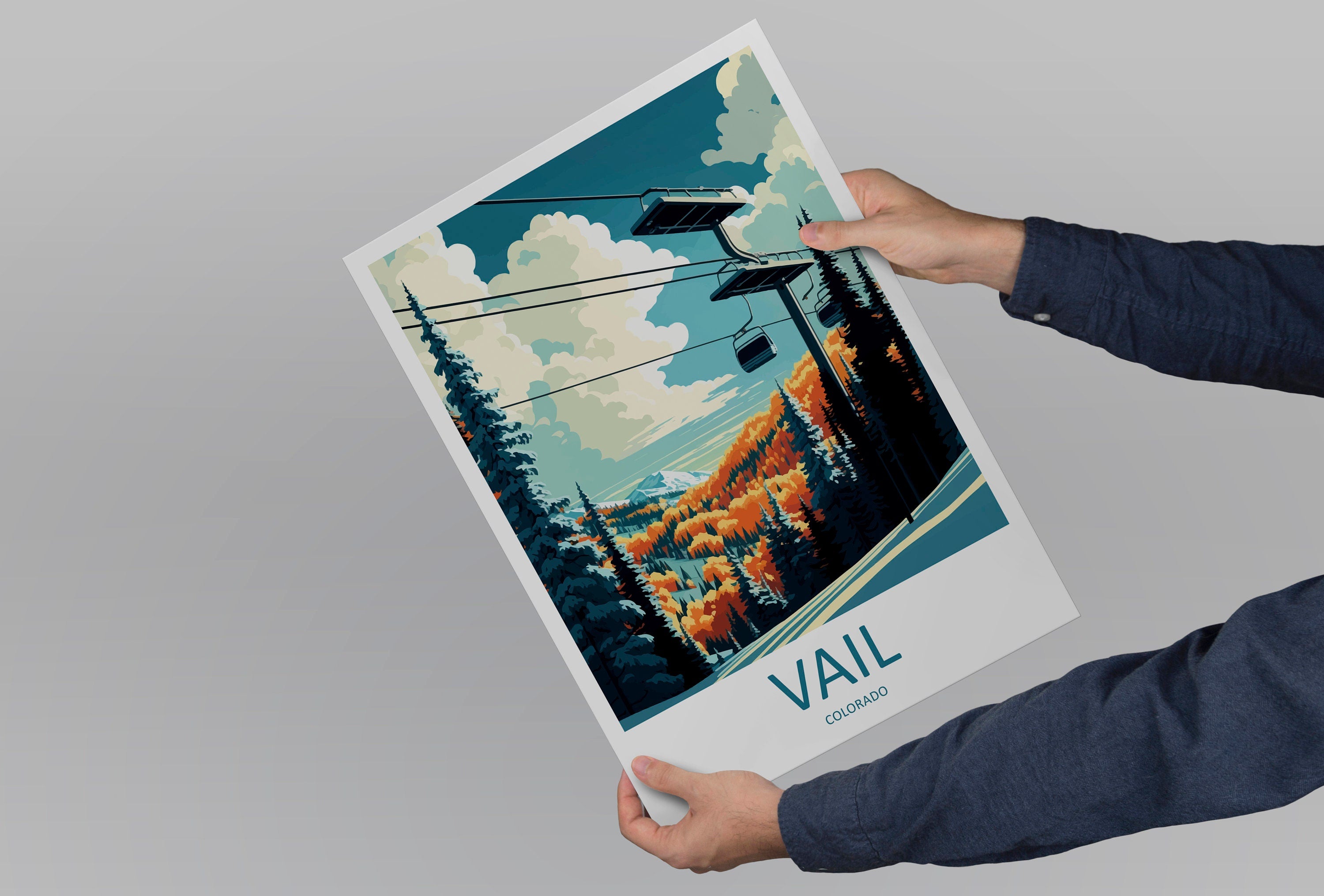 Vail Ski Resort Travel Print