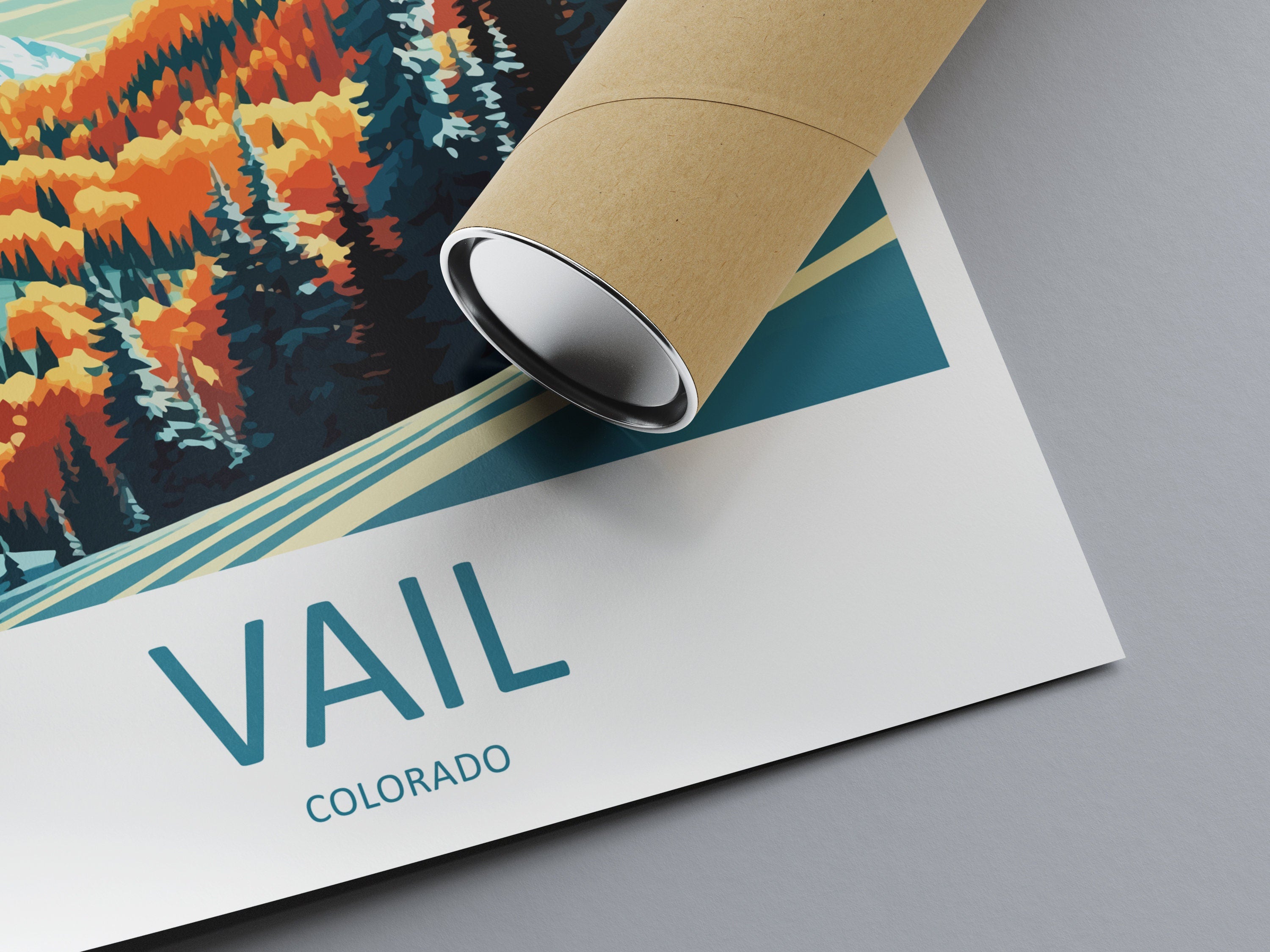 Vail Ski Resort Travel Print