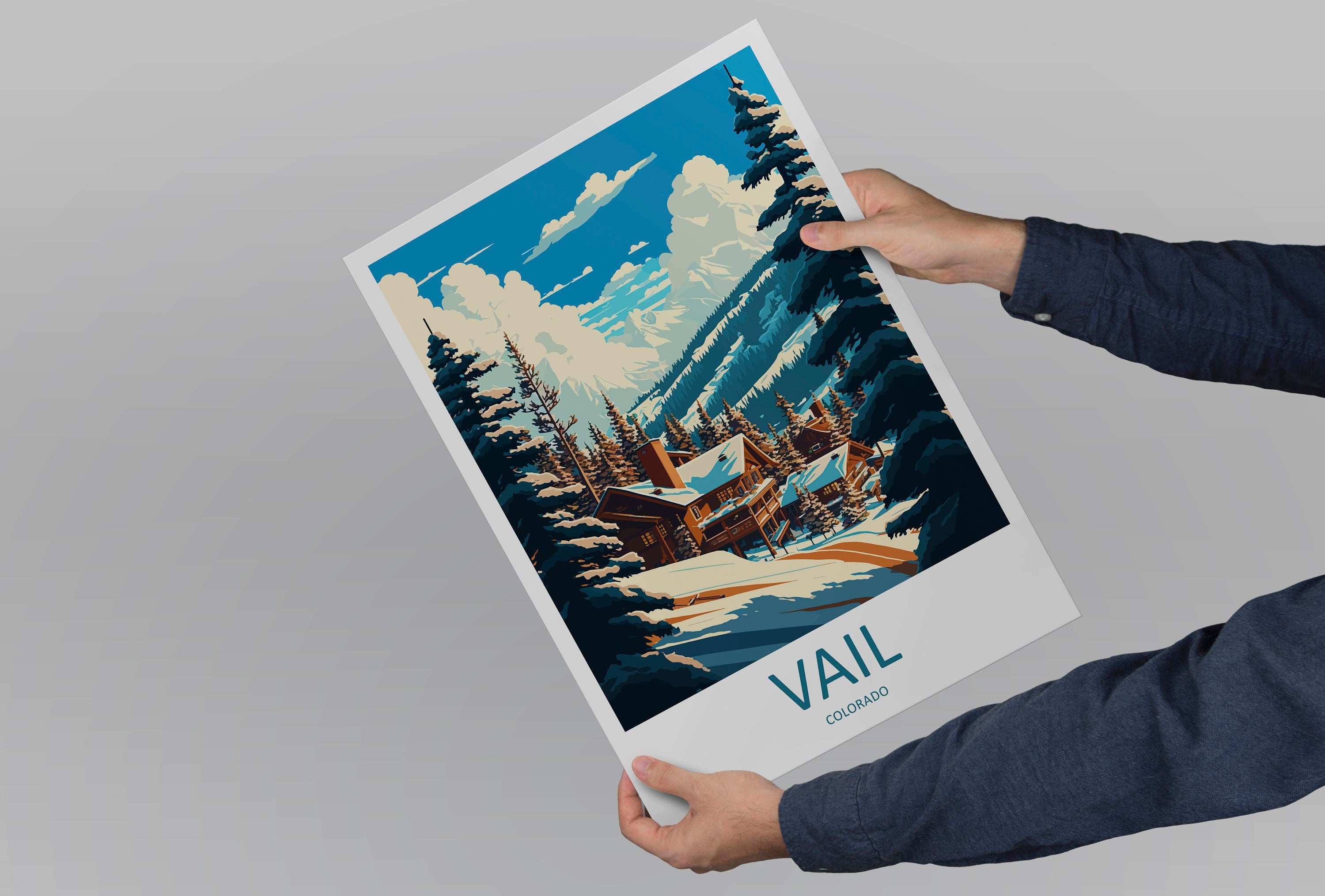 Vail Ski Resort Travel Print