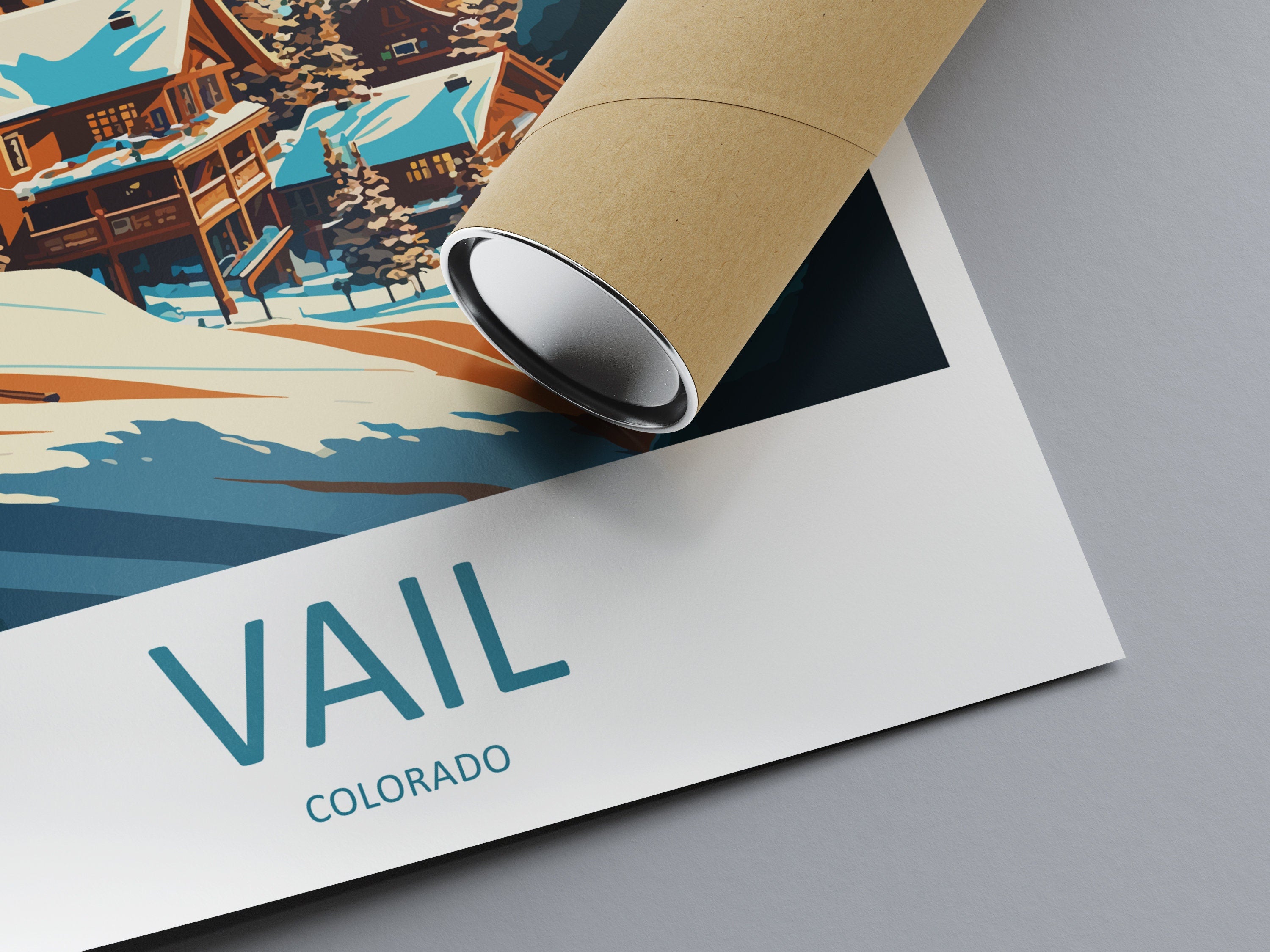 Vail Ski Resort Travel Print