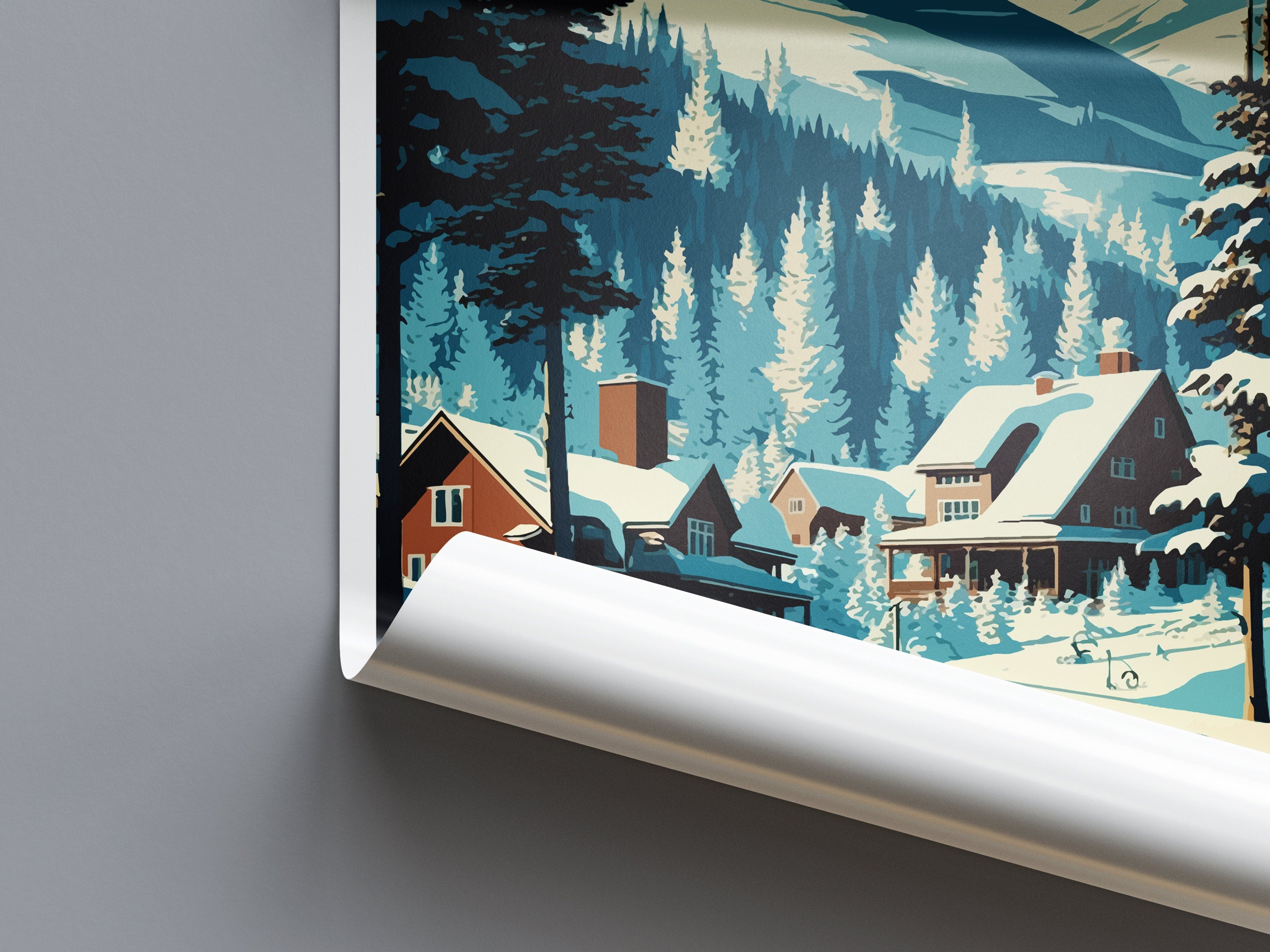 Les Arcs Travel Print