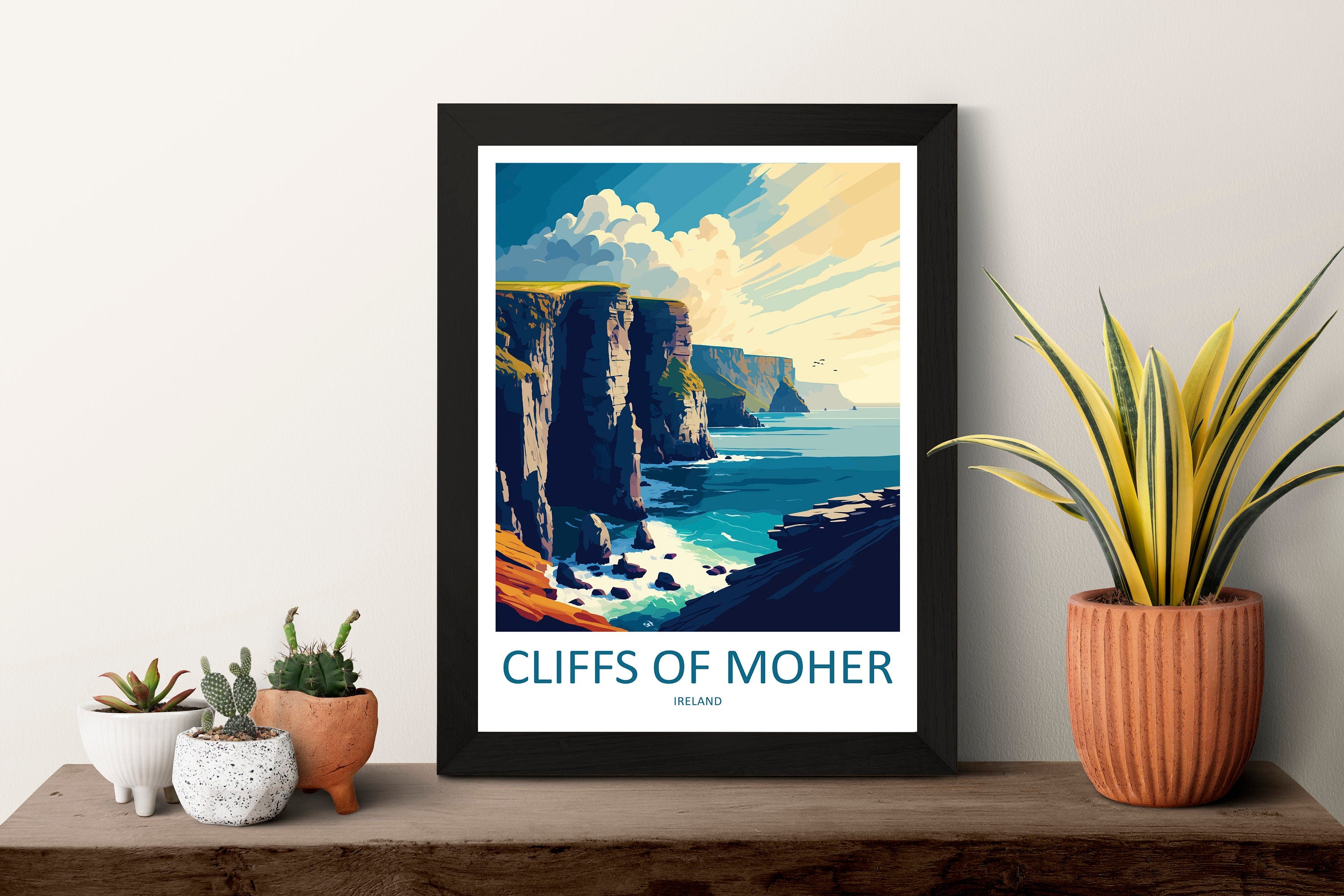 Cliffs of Moher Print Cliffs of Moher Home Décor Landscape Art Print Cliffs of Moher