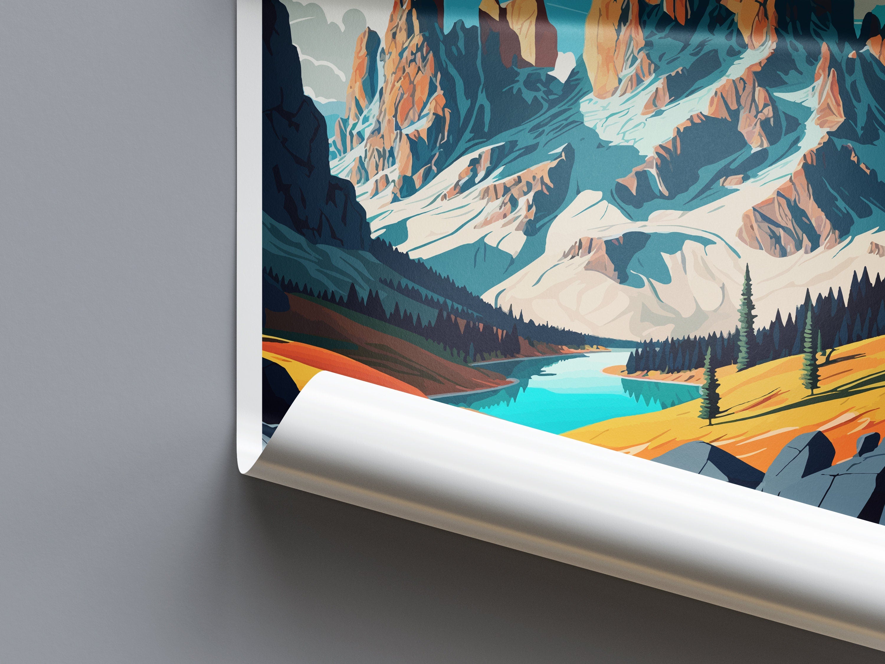 Dolomites Travel Print