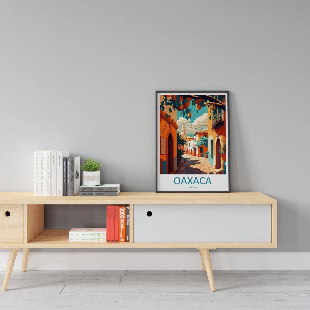 Oaxaca Travel Print Wall Art Oaxaca Wall Hanging Home Decoration Oaxaca Gift Art Lovers Wall Art Print Art Oaxaca Wall Hanging Poster Décor