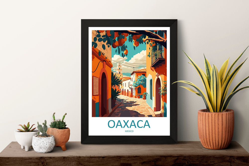 Oaxaca Travel Print Wall Art Oaxaca Wall Hanging Home Decoration Oaxaca Gift Art Lovers Wall Art Print Art Oaxaca Wall Hanging Poster Décor
