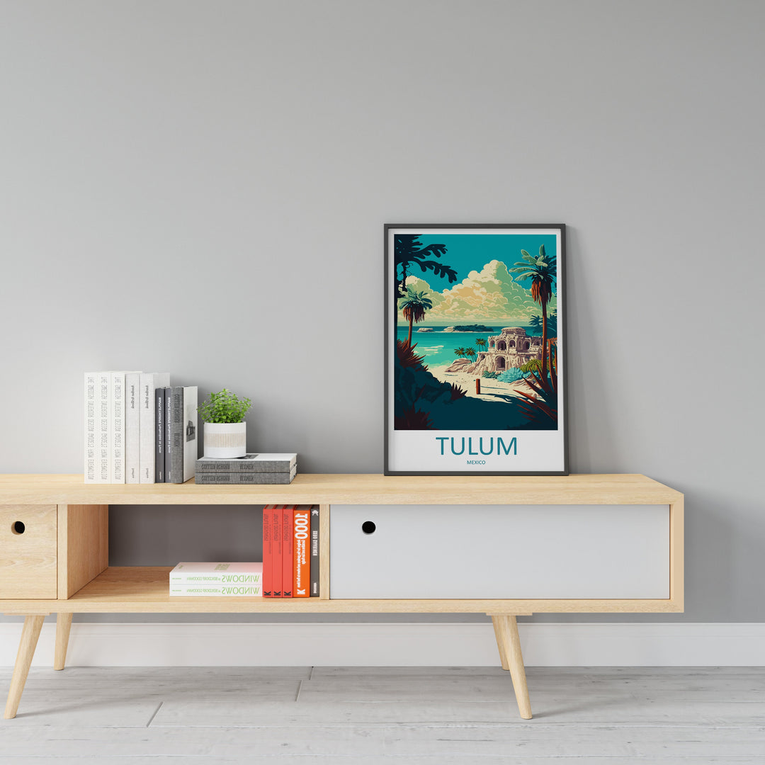 Tulum Travel Print Wall Art Tulum Wall Hanging Home Decoration Tulum Gift Art Lovers Wall Art Print Art Tulum Wall Hanging Poster Tulum Art