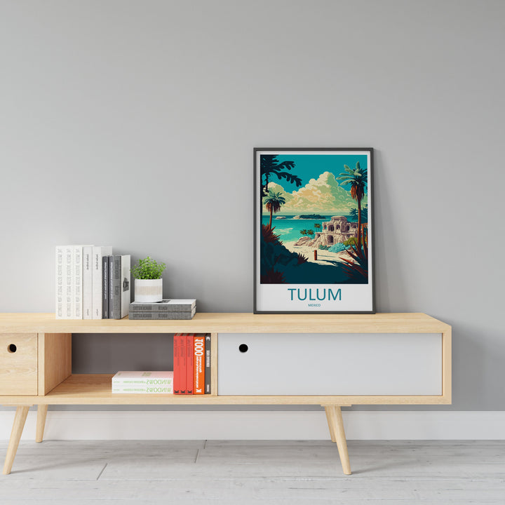 Tulum Travel Print Wall Art Tulum Wall Hanging Home Decoration Tulum Gift Art Lovers Wall Art Print Art Tulum Wall Hanging Poster Tulum Art