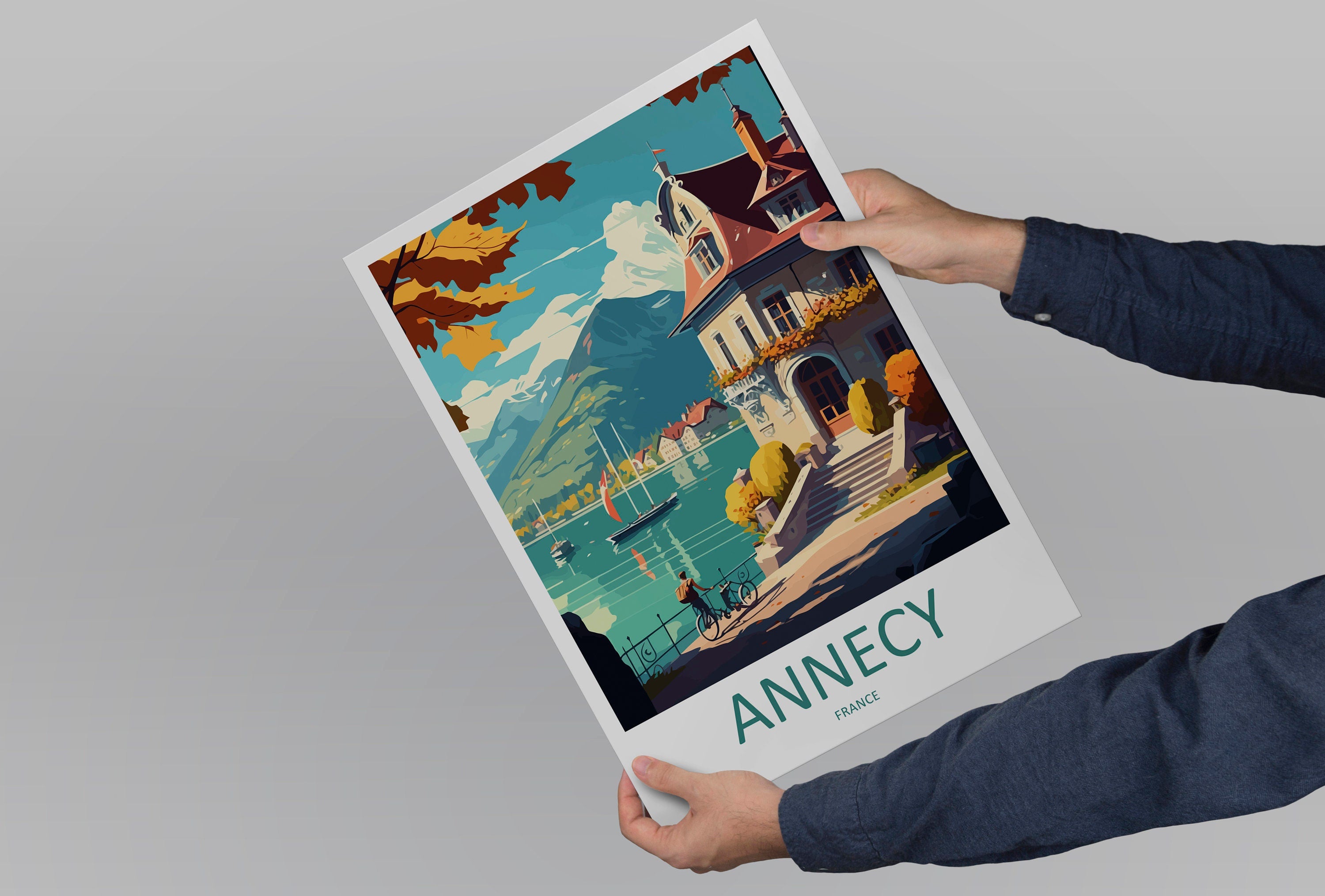 Annecy Travel Print